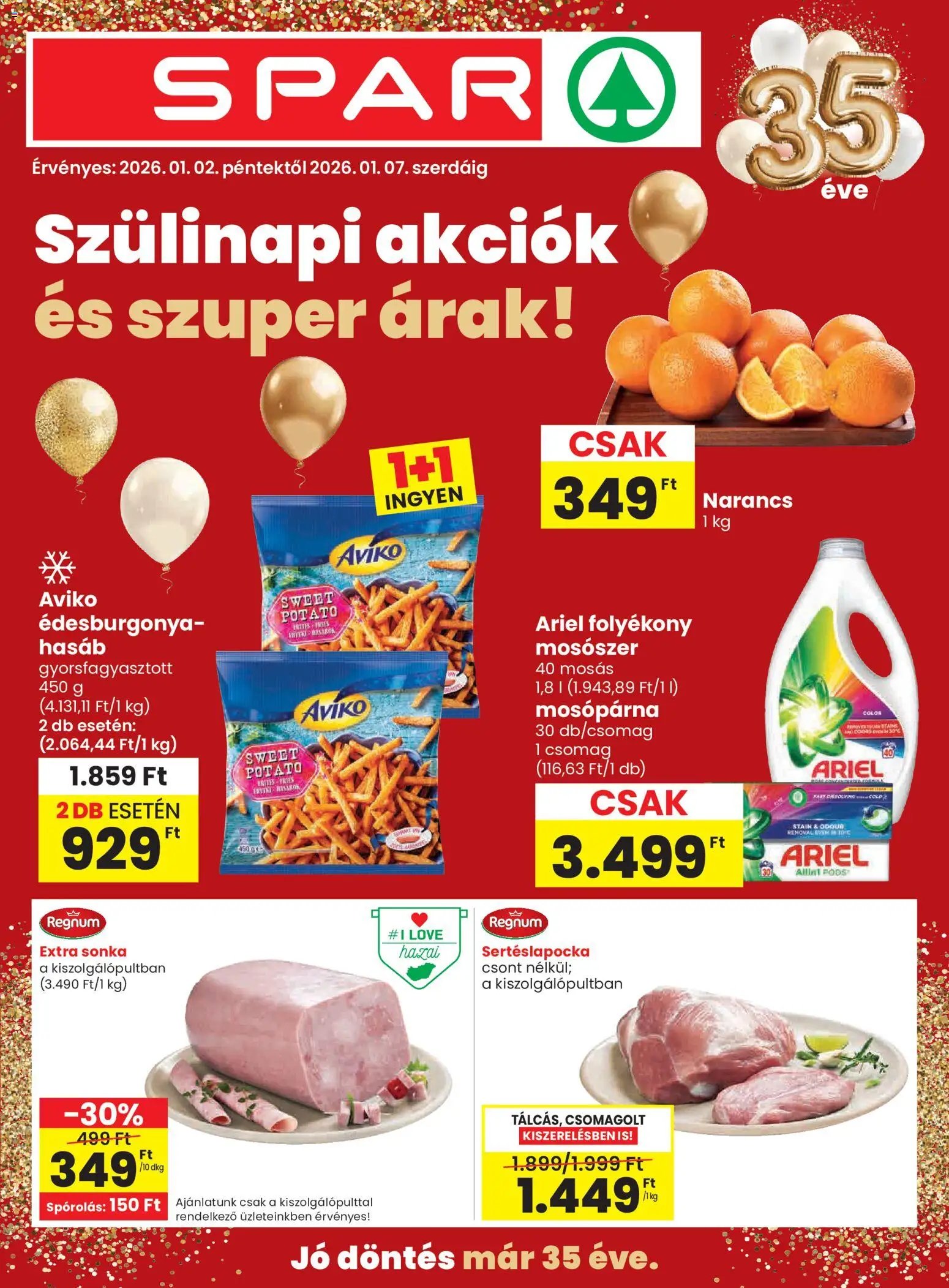 Spar újság 2026.01.02. Akciós újság Spar (2026-01-02 - 2026-01-07)