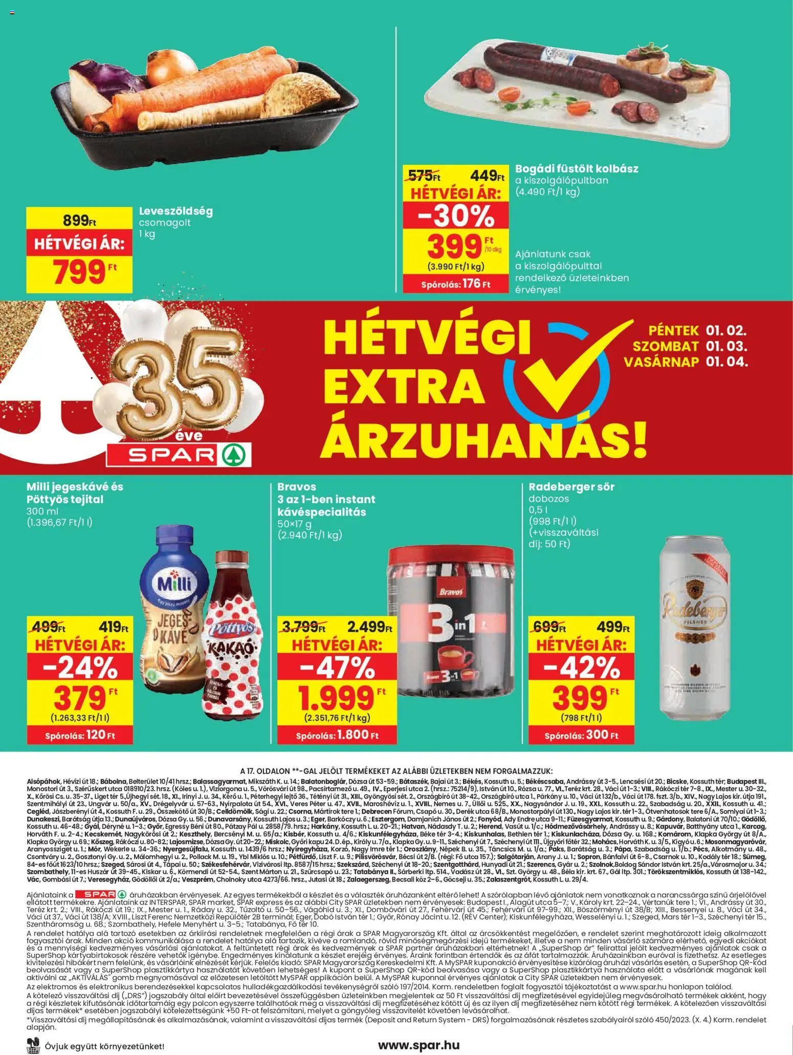 Spar újság 2026.01.02. Akciós újság Spar (2026-01-02 - 2026-01-07)