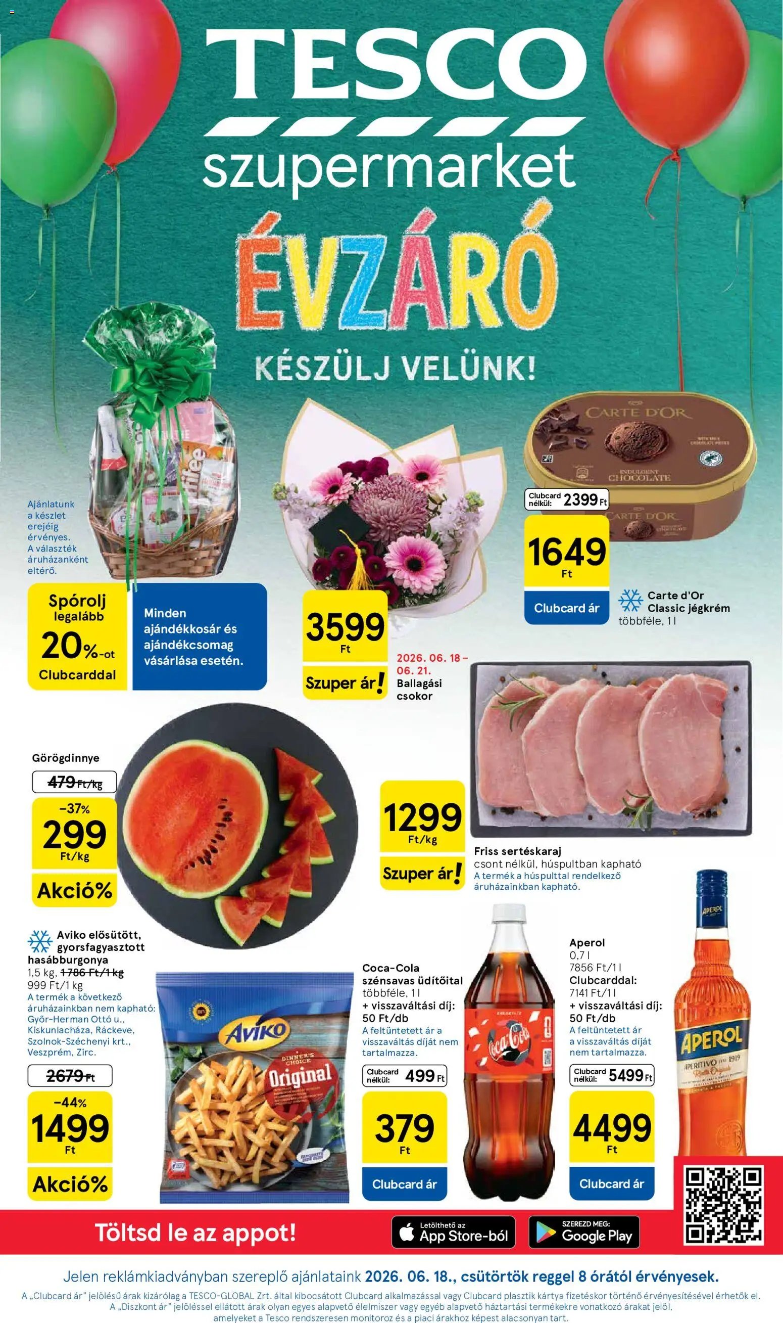 Tesco újság 2026.06.18. Tesco Szupermarket akciós újság