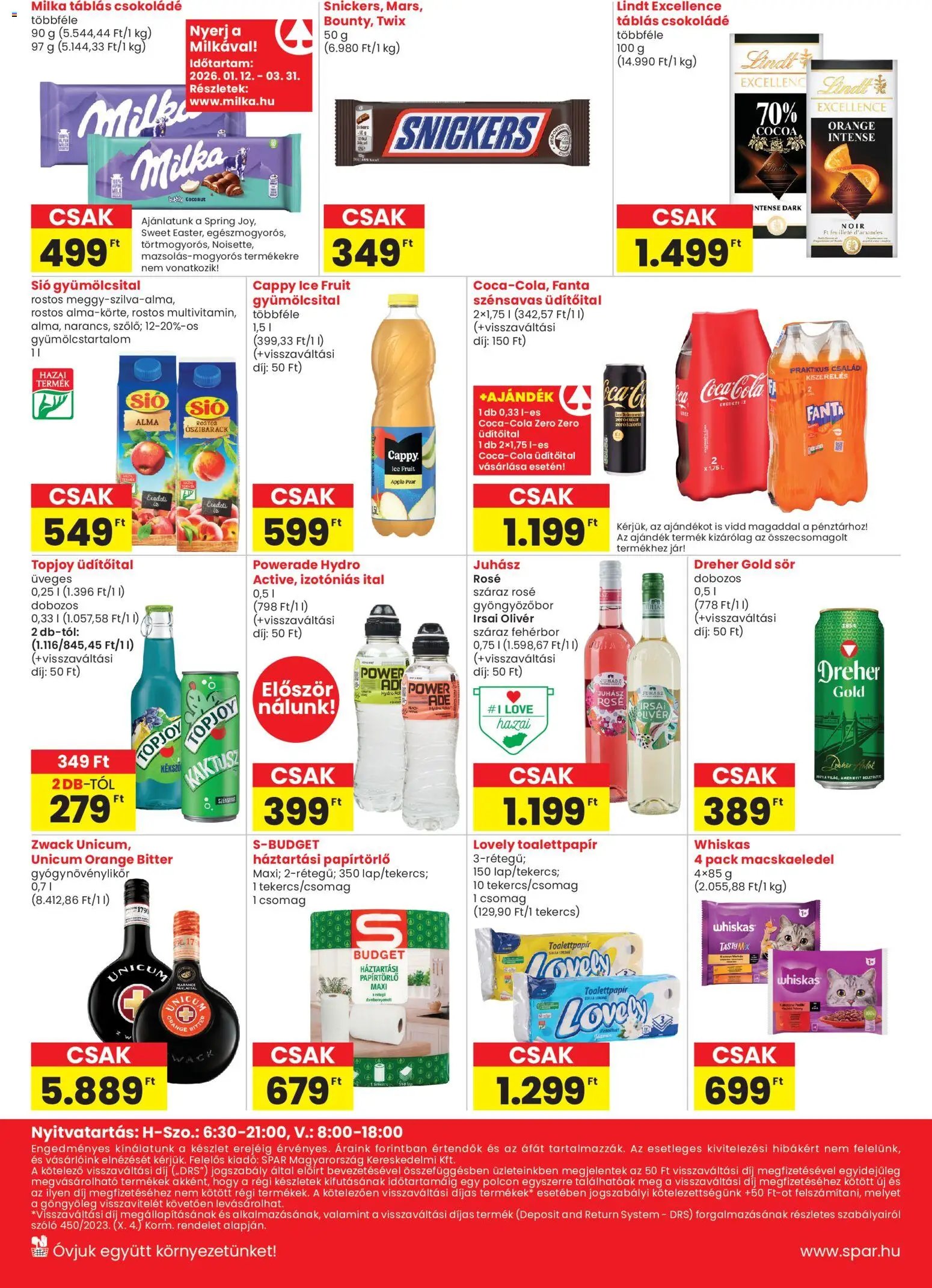 Spar Market újság 2026.03.19. Spar market Bp. Thököly út üzlet megújulás (2026-03-19 - 2026-03-25)