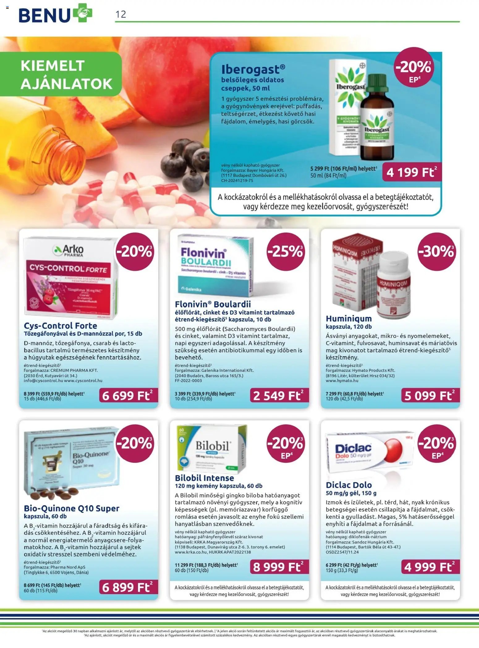 BENU Gyógyszertárak újság 2025.11.01. Akciós újság BENU Gyógyszertárak (2025-11-01 - 2025-11-30)