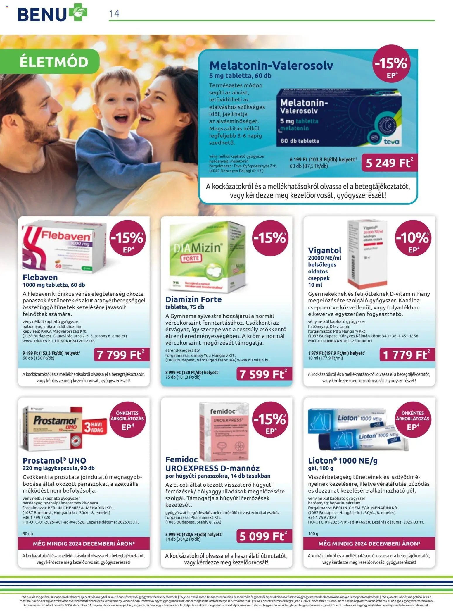 BENU Gyógyszertárak újság 2025.11.01. Akciós újság BENU Gyógyszertárak (2025-11-01 - 2025-11-30)