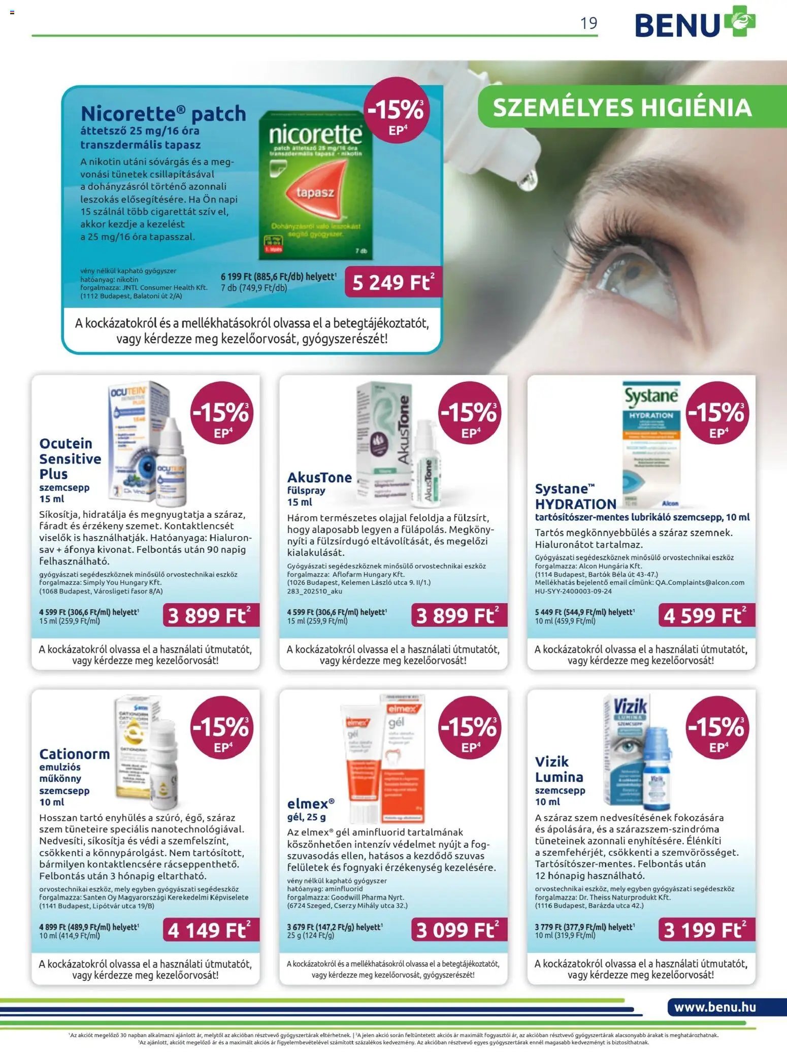 BENU Gyógyszertárak újság 2025.11.01. Akciós újság BENU Gyógyszertárak (2025-11-01 - 2025-11-30)