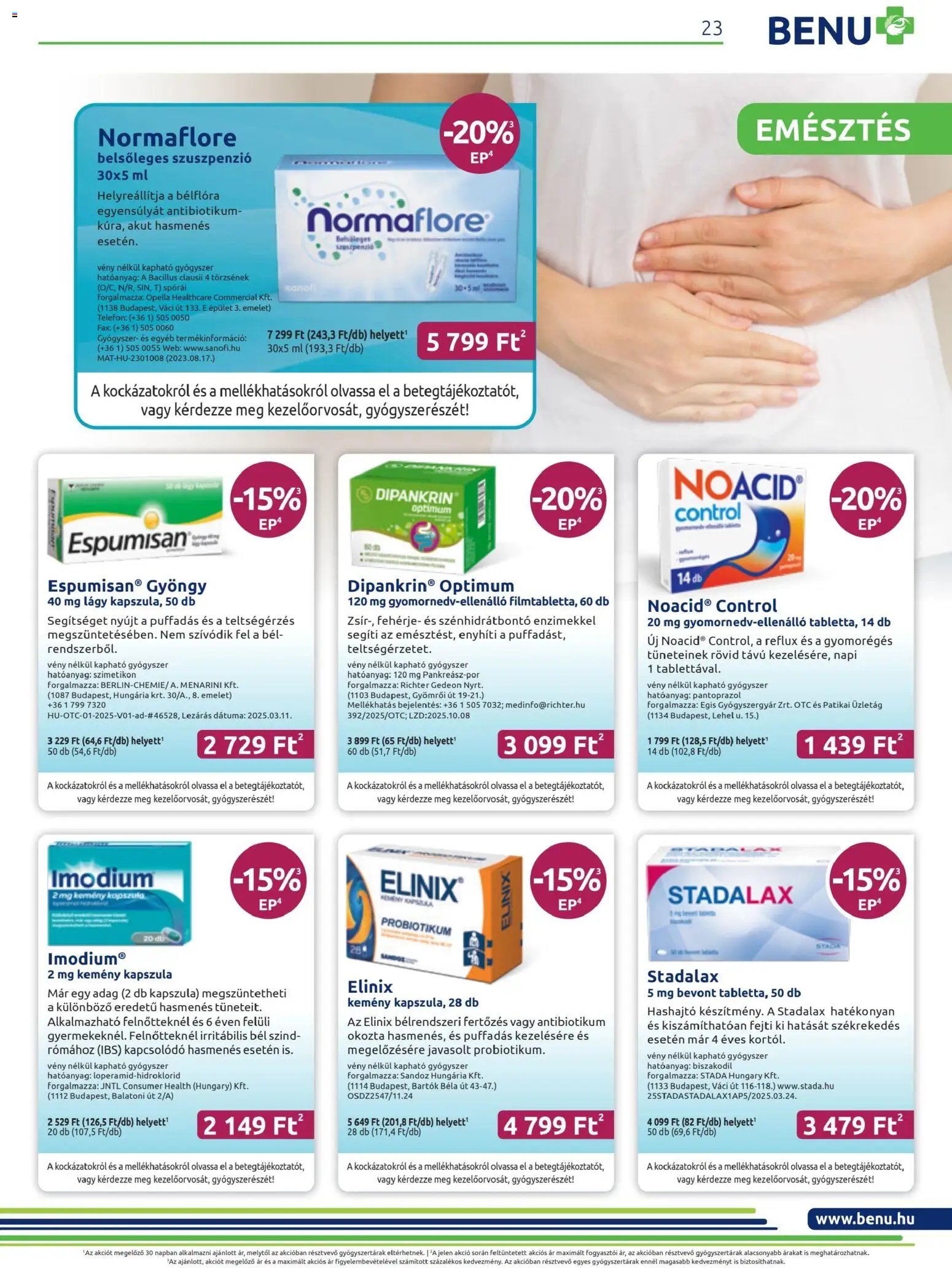 BENU Gyógyszertárak újság 2025.11.01. Akciós újság BENU Gyógyszertárak (2025-11-01 - 2025-11-30)