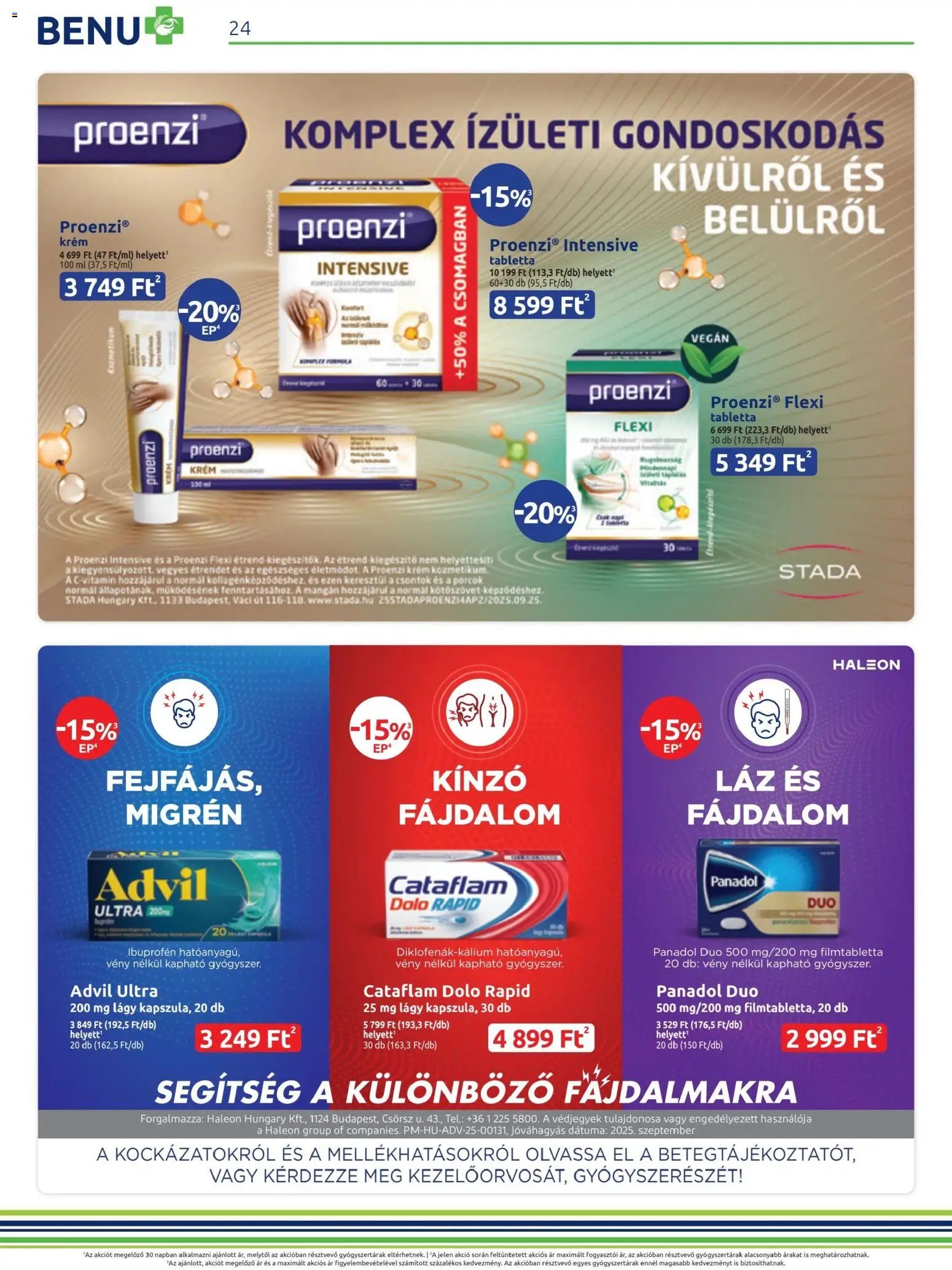BENU Gyógyszertárak újság 2025.11.01. Akciós újság BENU Gyógyszertárak (2025-11-01 - 2025-11-30)