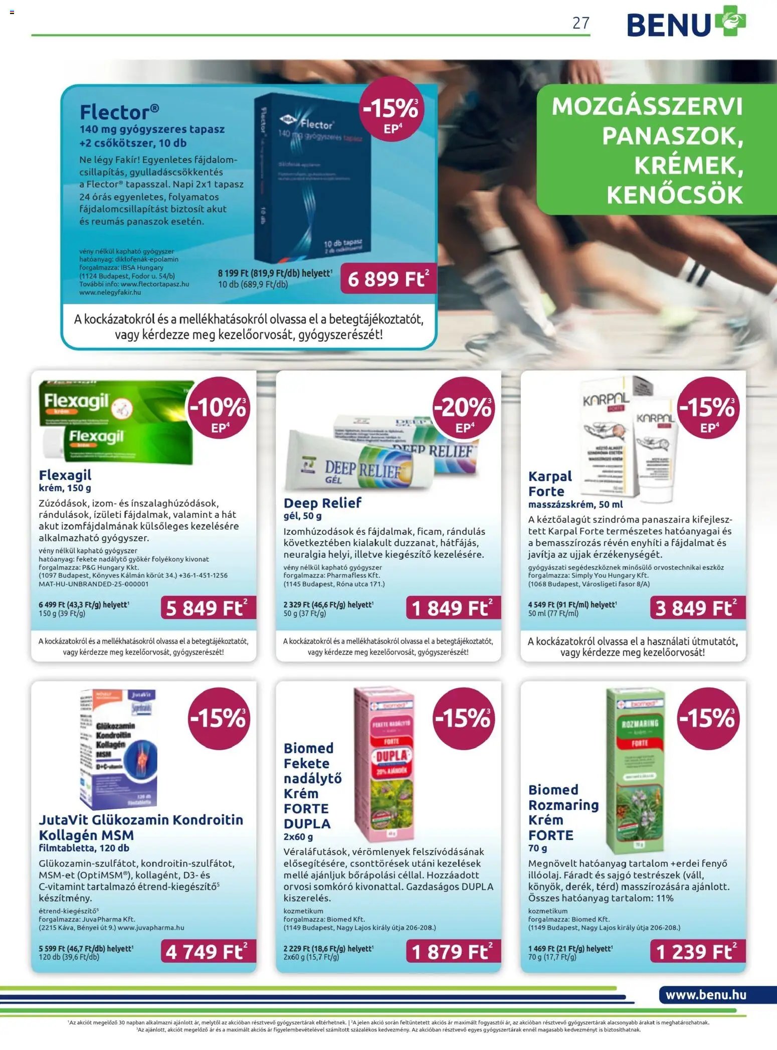 BENU Gyógyszertárak újság 2025.11.01. Akciós újság BENU Gyógyszertárak (2025-11-01 - 2025-11-30)