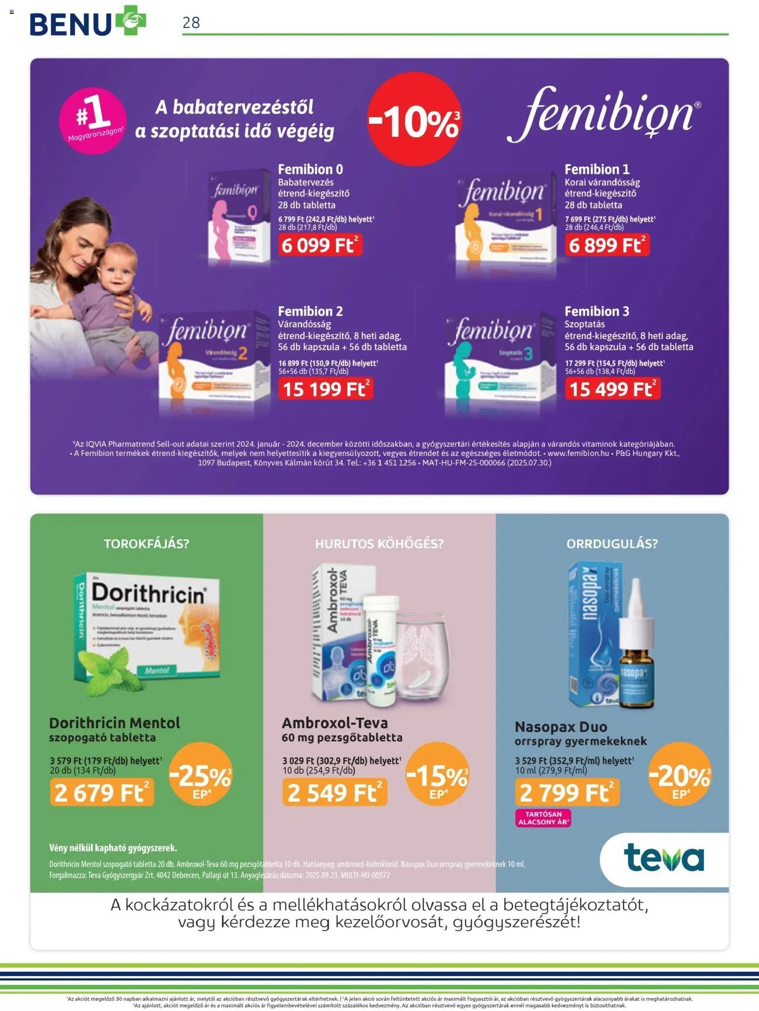 BENU Gyógyszertárak újság 2025.11.01. Akciós újság BENU Gyógyszertárak (2025-11-01 - 2025-11-30)