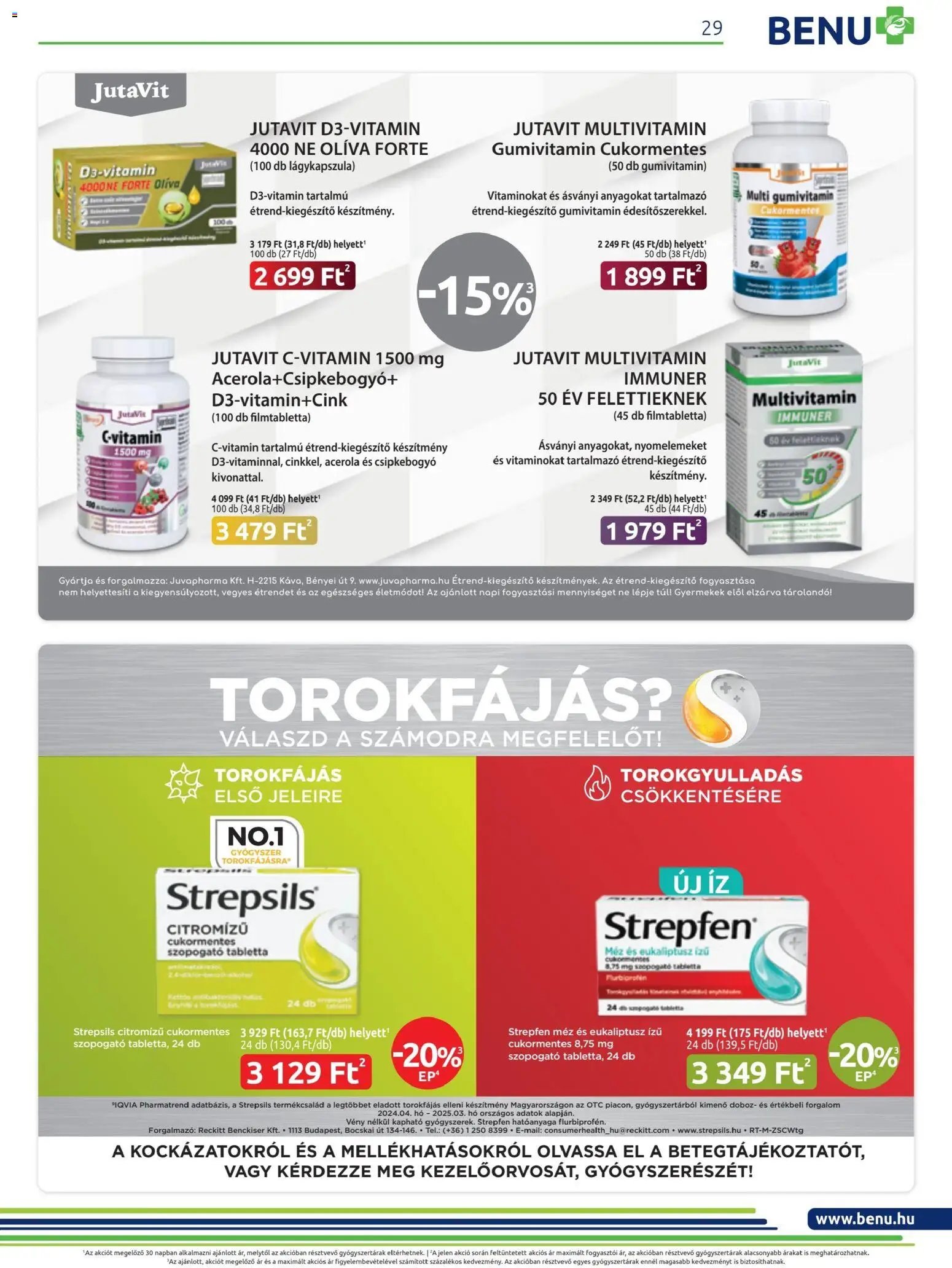 BENU Gyógyszertárak újság 2025.11.01. Akciós újság BENU Gyógyszertárak (2025-11-01 - 2025-11-30)