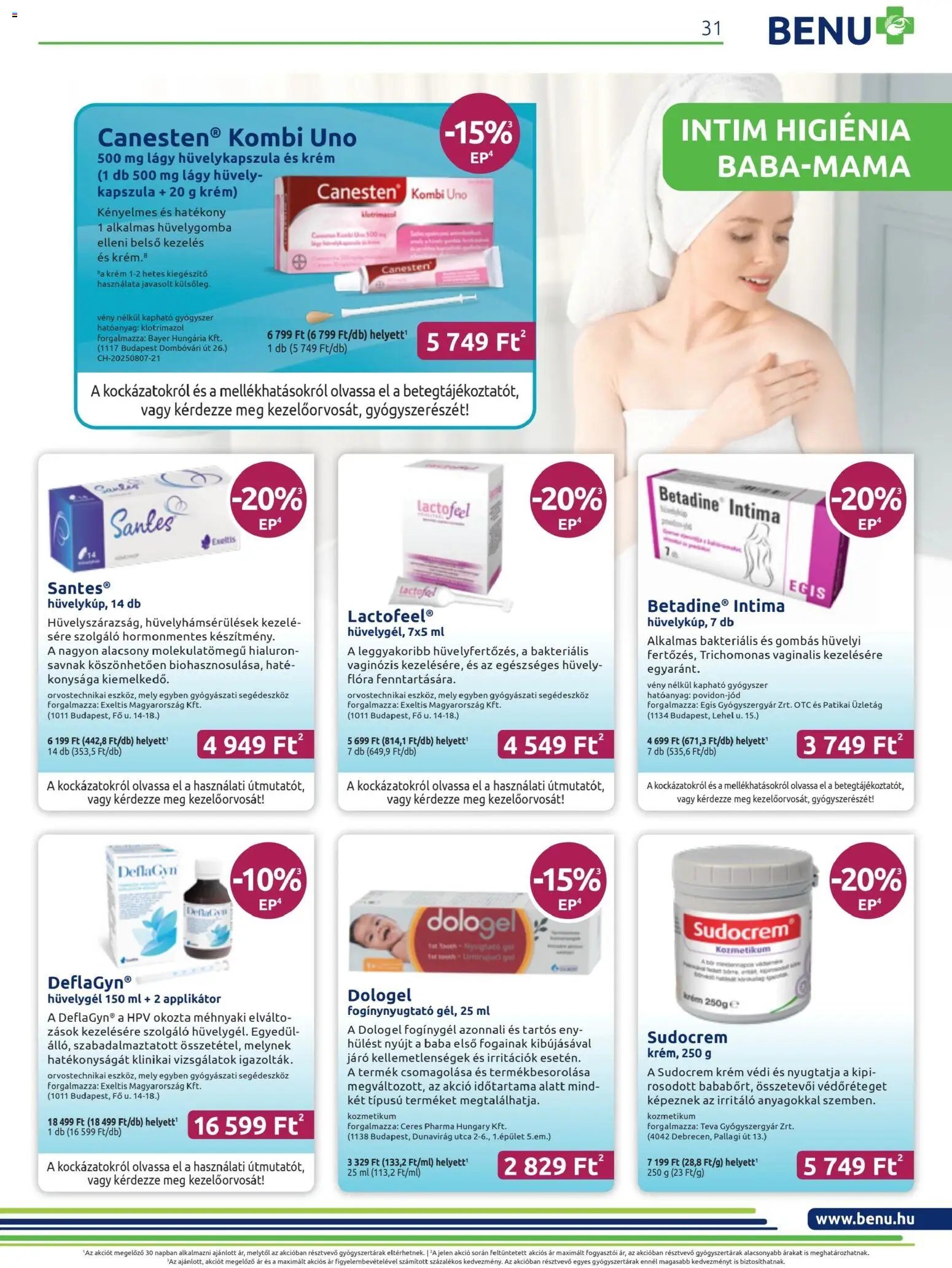 BENU Gyógyszertárak újság 2025.11.01. Akciós újság BENU Gyógyszertárak (2025-11-01 - 2025-11-30)