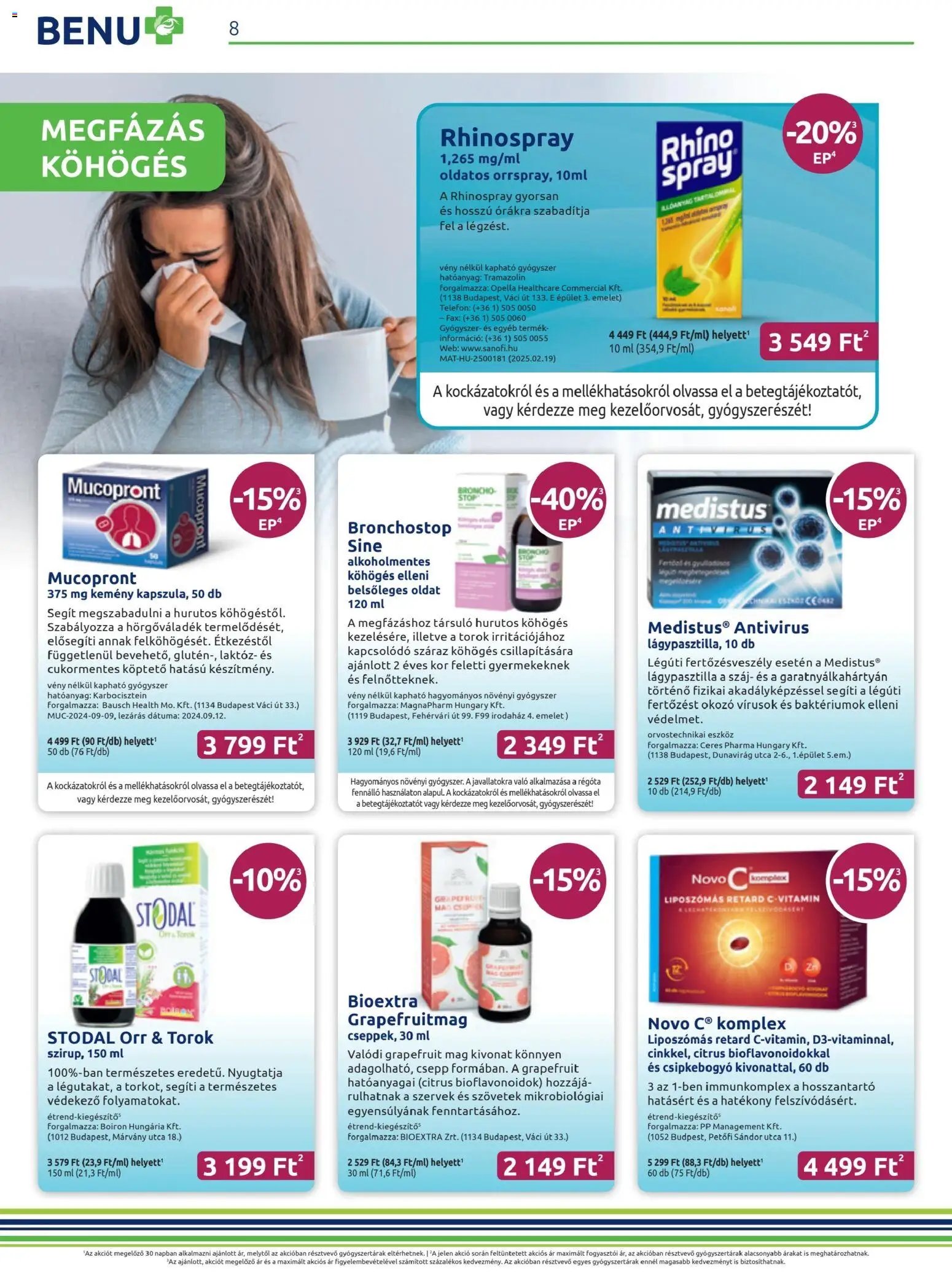 BENU Gyógyszertárak újság 2025.11.01. Akciós újság BENU Gyógyszertárak (2025-11-01 - 2025-11-30)