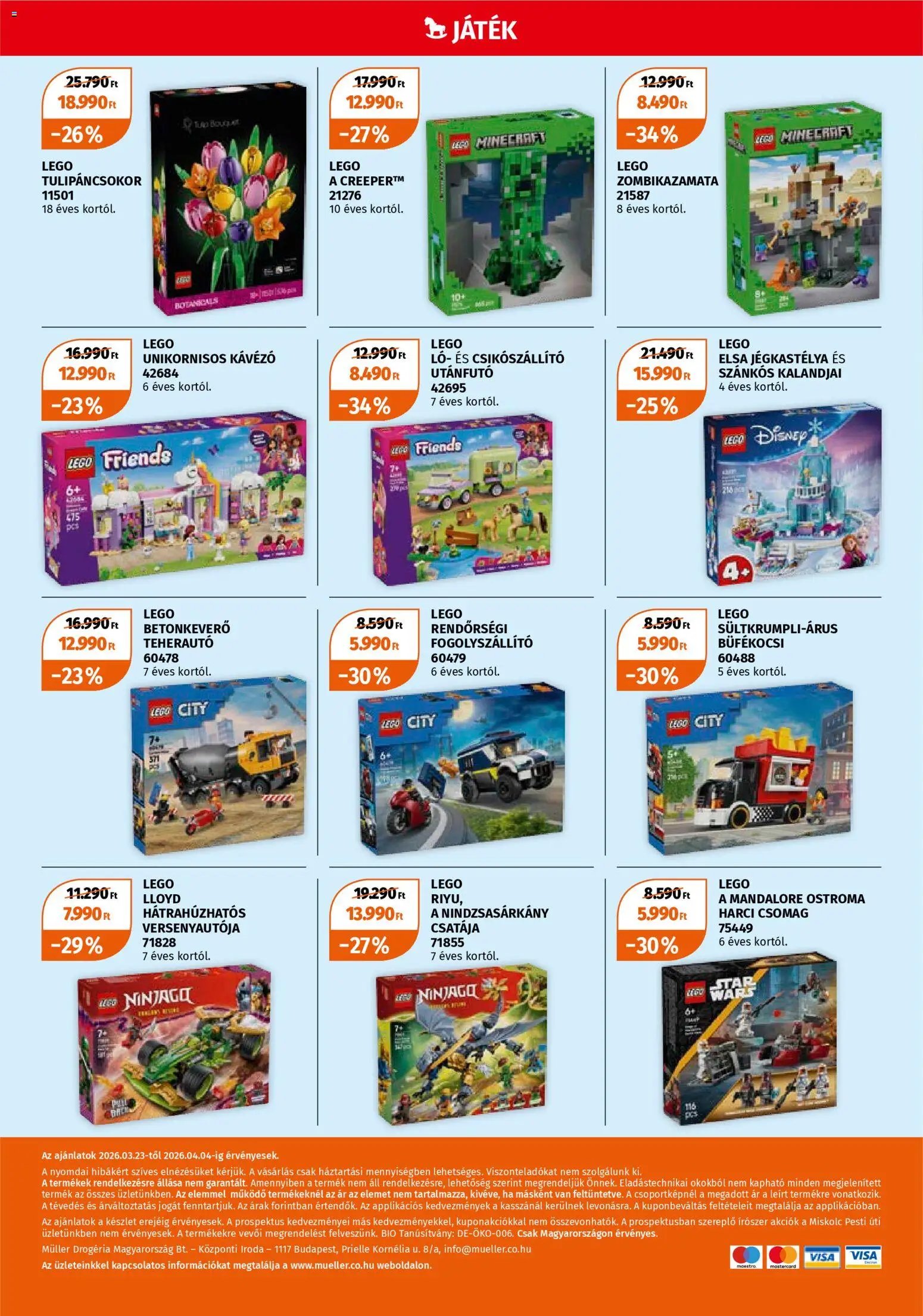 Müller újság 2026.03.23. Müller Játékprospektus (2026-03-23 - 2026-04-04)