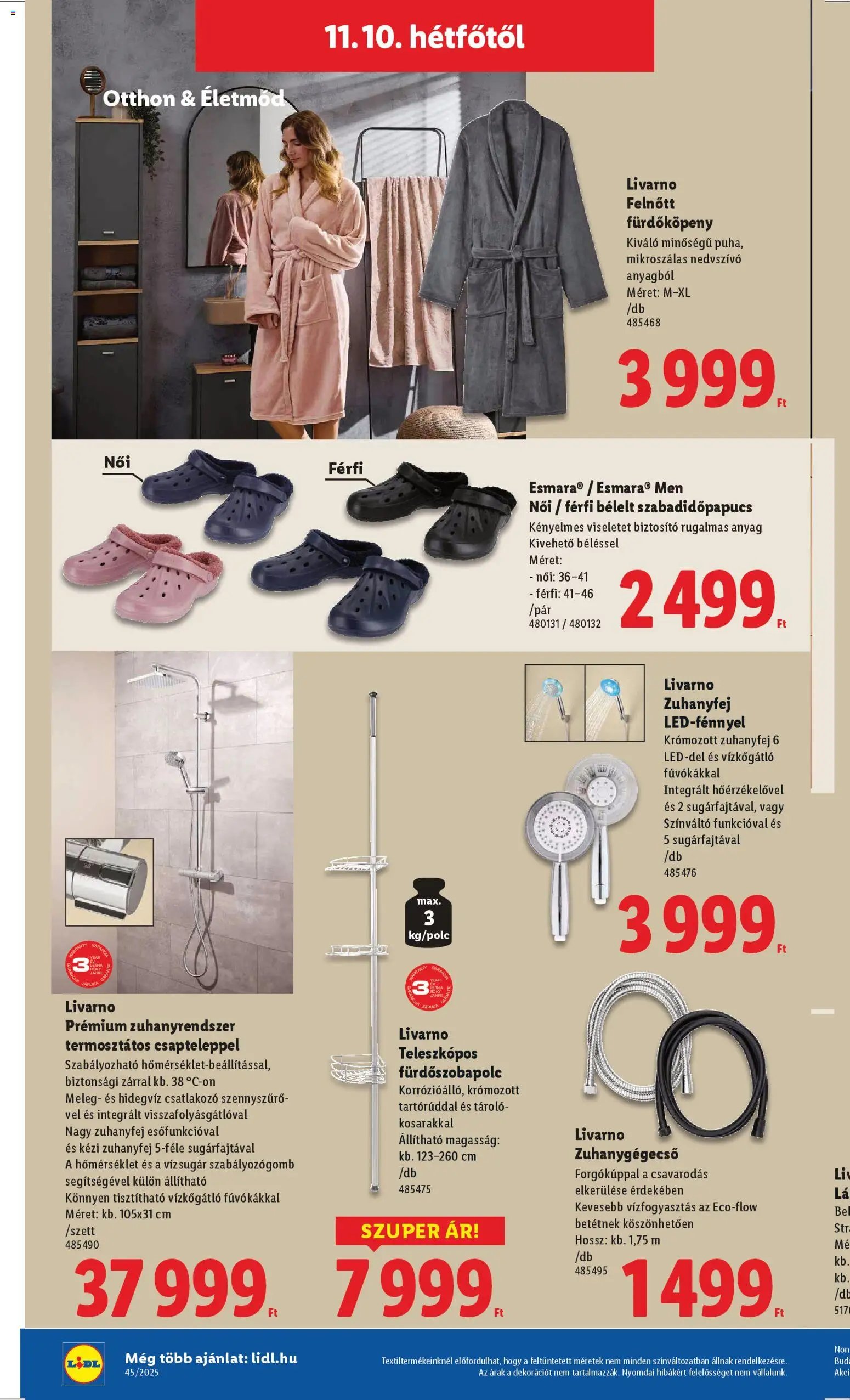 Lidl újság 2025.11.06. Nonfood kínálatunk (2025-11-06 - 2025-11-12)