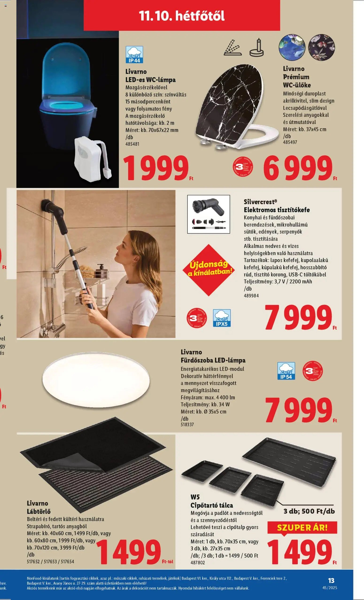 Lidl újság 2025.11.06. Nonfood kínálatunk (2025-11-06 - 2025-11-12)