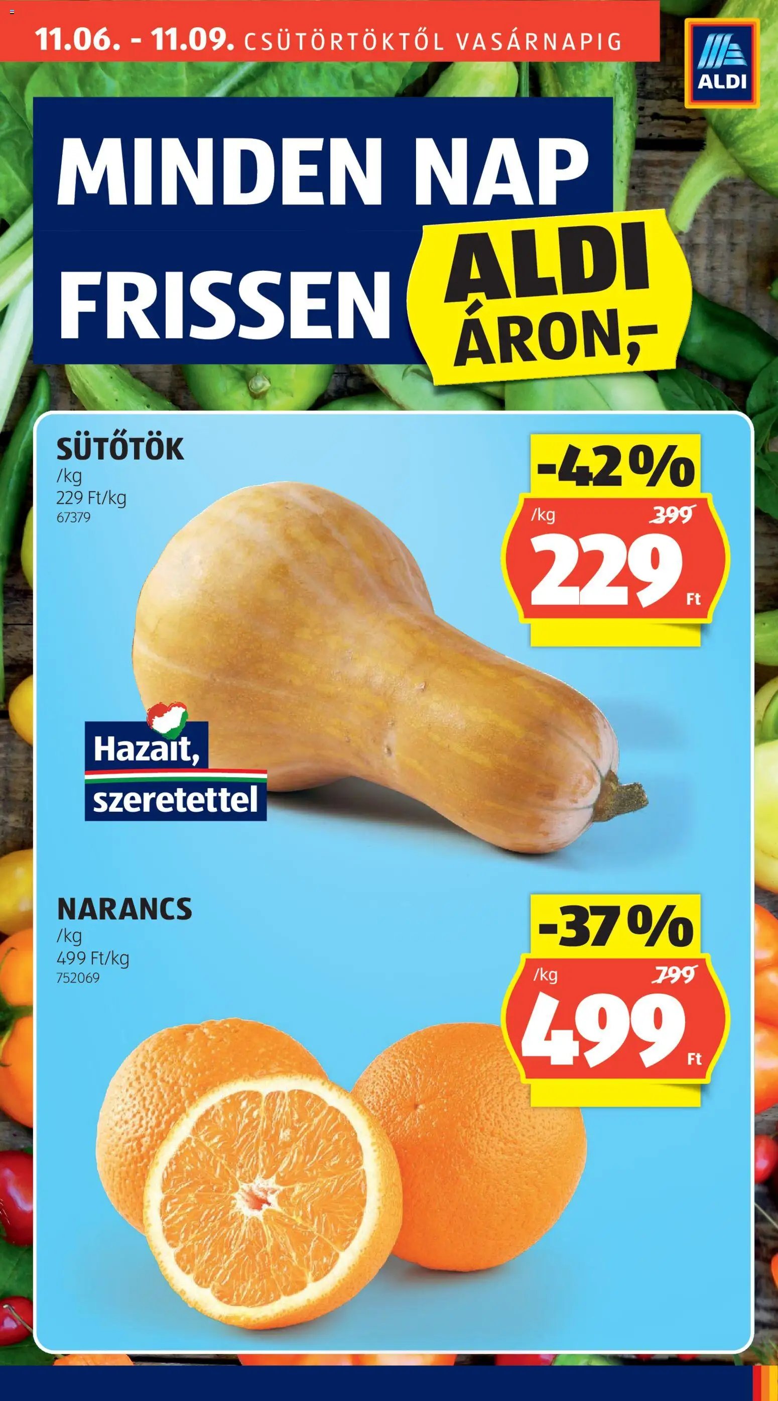 Aldi újság 2025.11.06. Akciós újság Aldi (2025-11-06 - 2025-11-12)