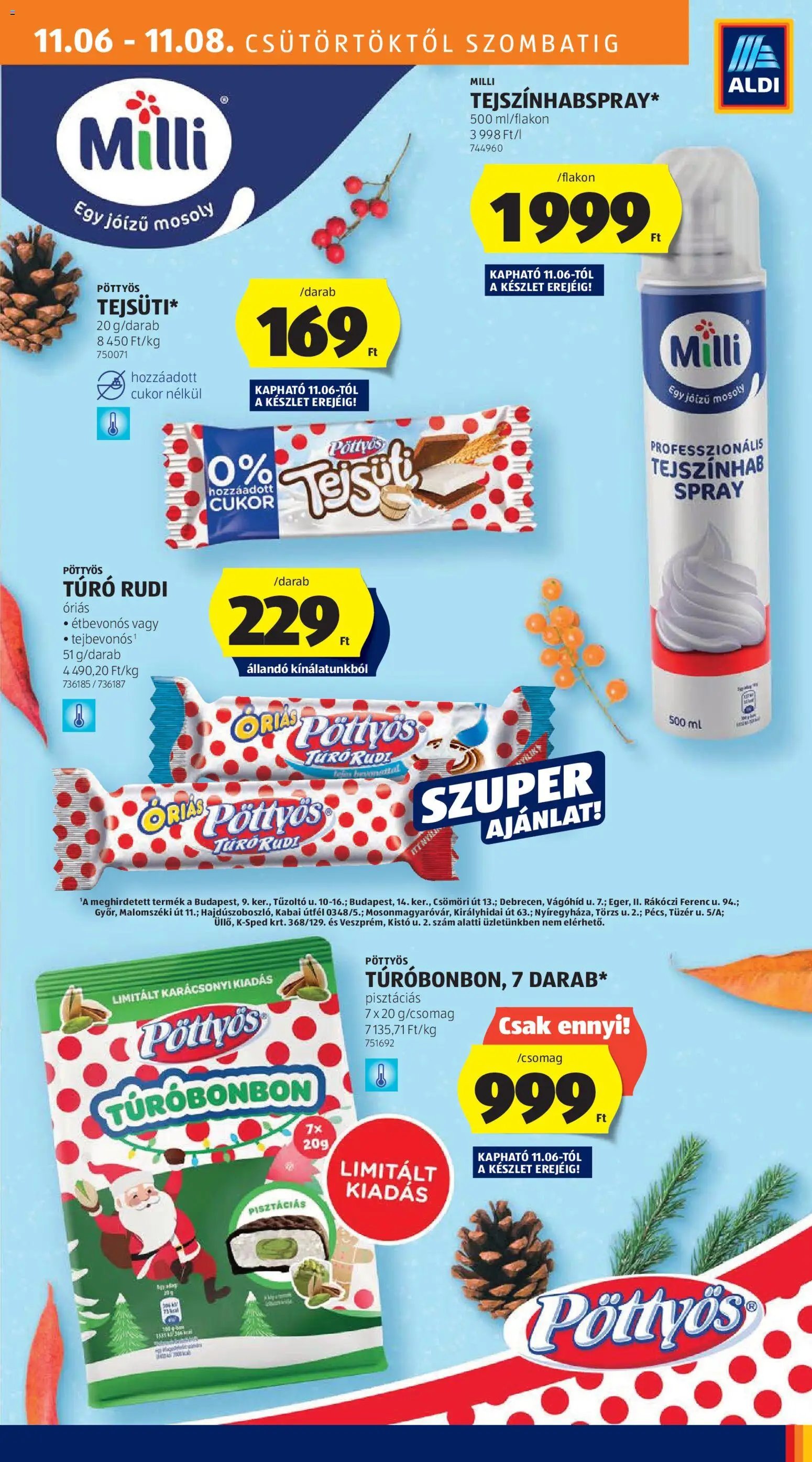 Aldi újság 2025.11.06. Akciós újság Aldi (2025-11-06 - 2025-11-12)