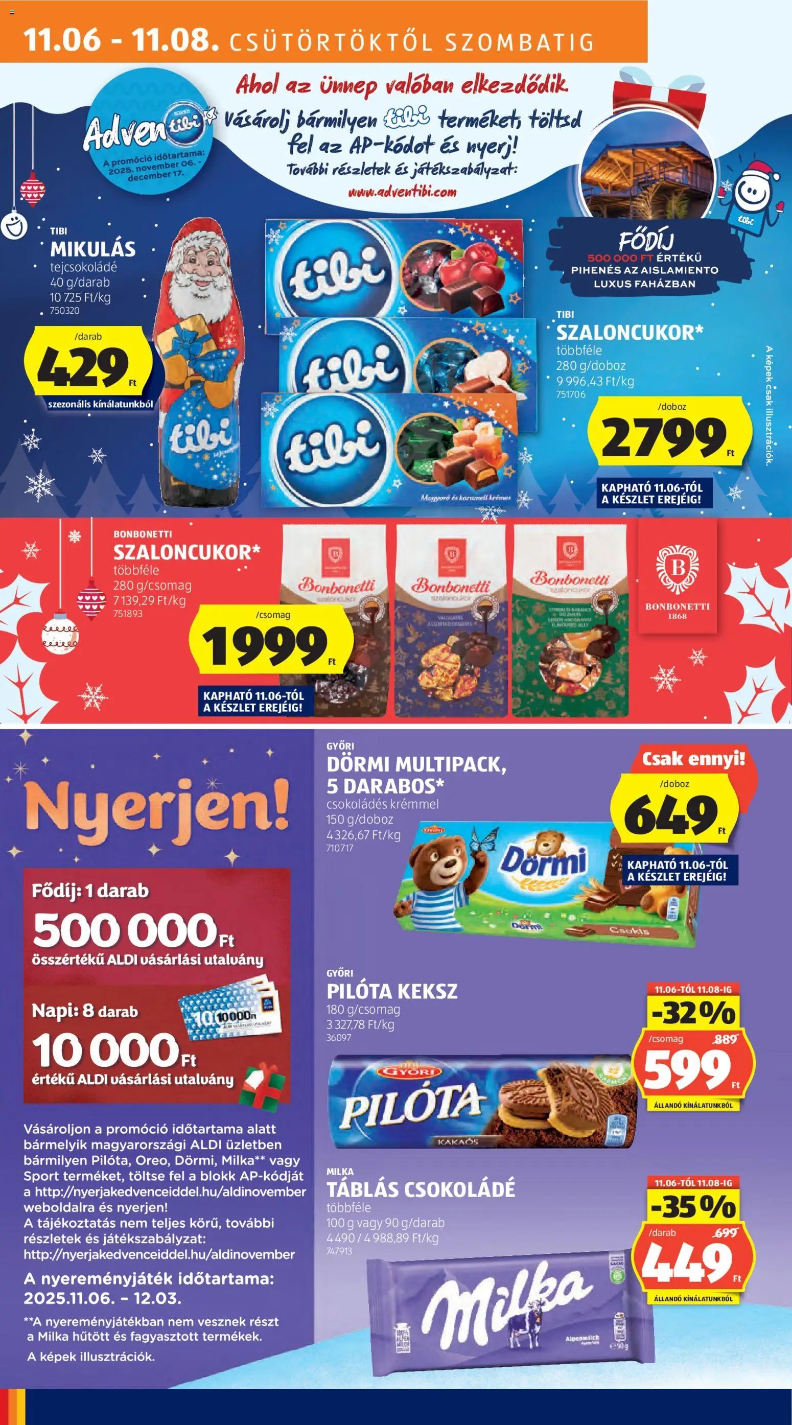 Aldi újság 2025.11.06. Akciós újság Aldi (2025-11-06 - 2025-11-12)