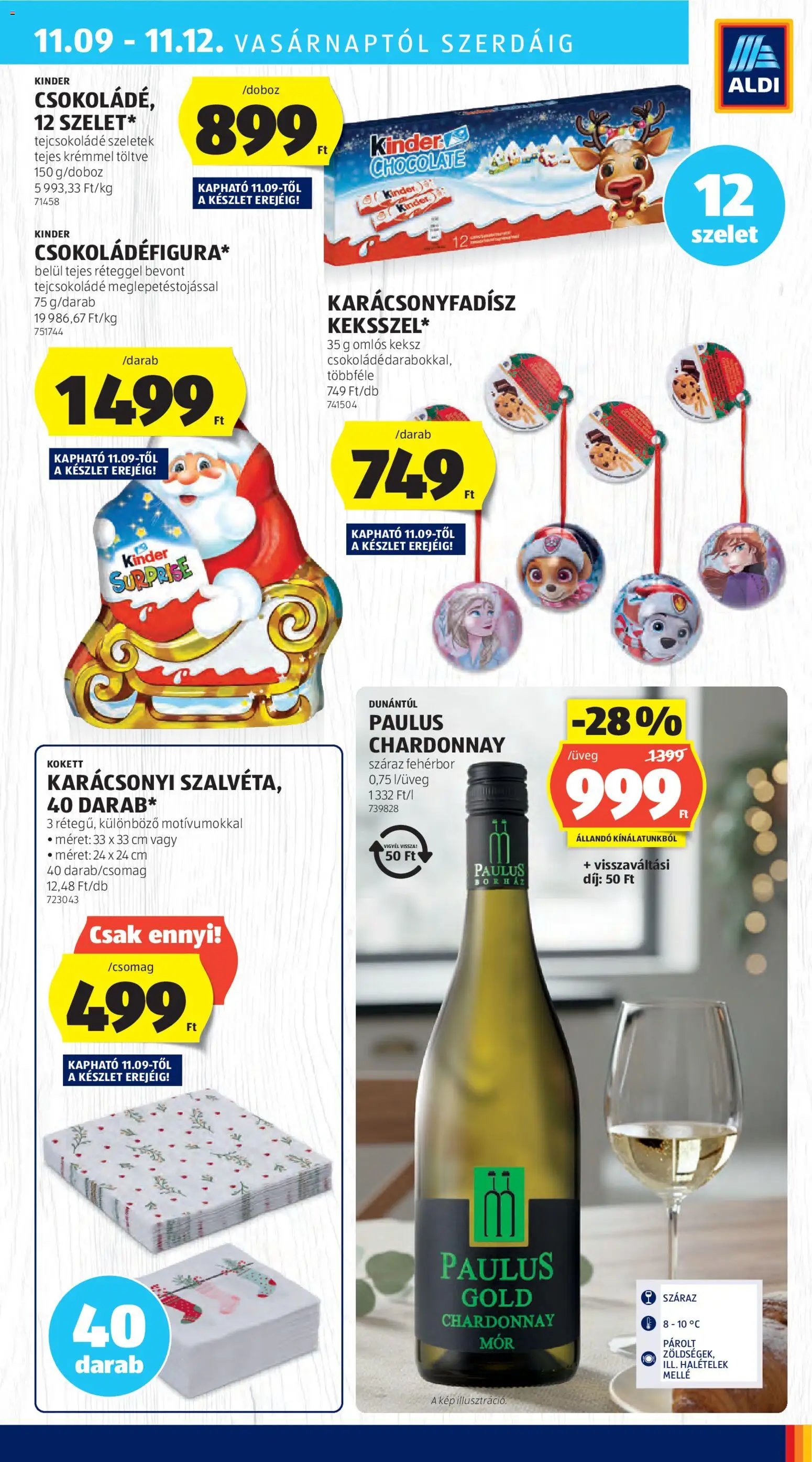 Aldi újság 2025.11.06. Akciós újság Aldi (2025-11-06 - 2025-11-12)