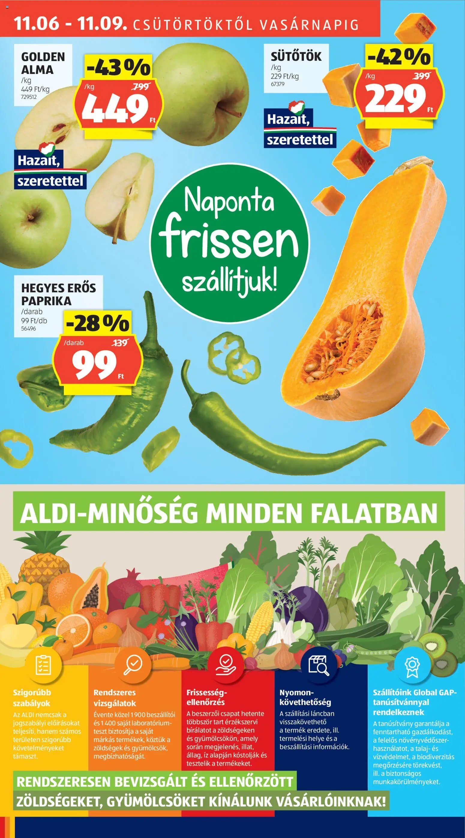 Aldi újság 2025.11.06. Akciós újság Aldi (2025-11-06 - 2025-11-12)