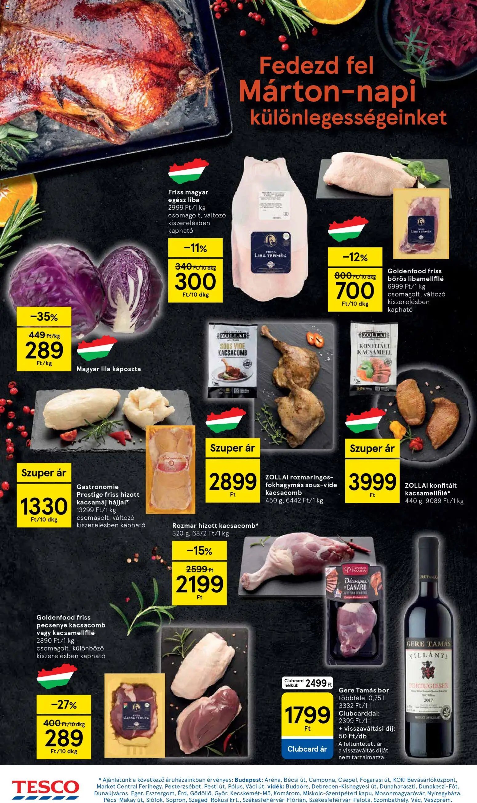 Tesco újság 2025.11.06. Black Friday (2025-11-06 - 2025-11-12)