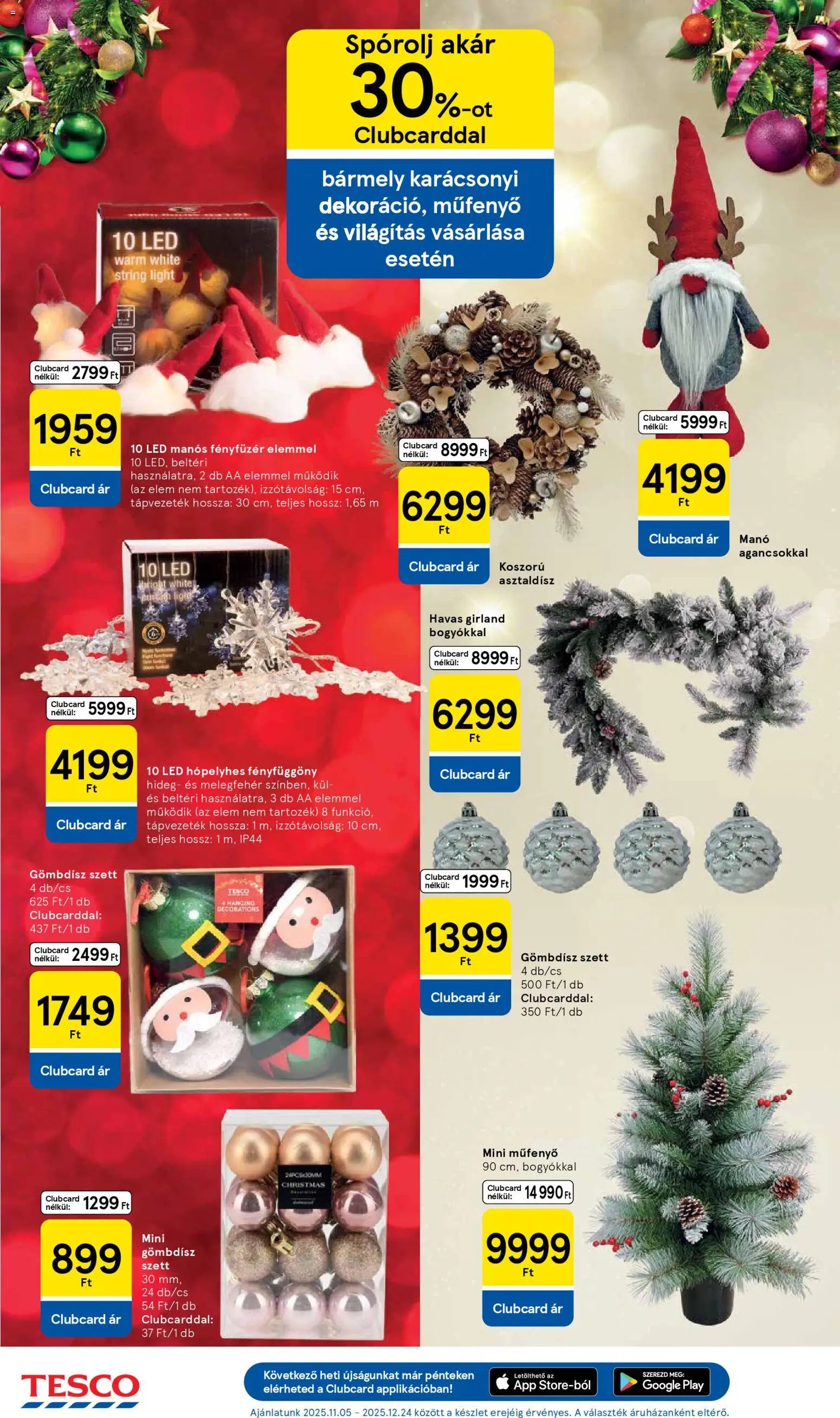 Tesco újság 2025.11.06. Black Friday (2025-11-06 - 2025-11-12)