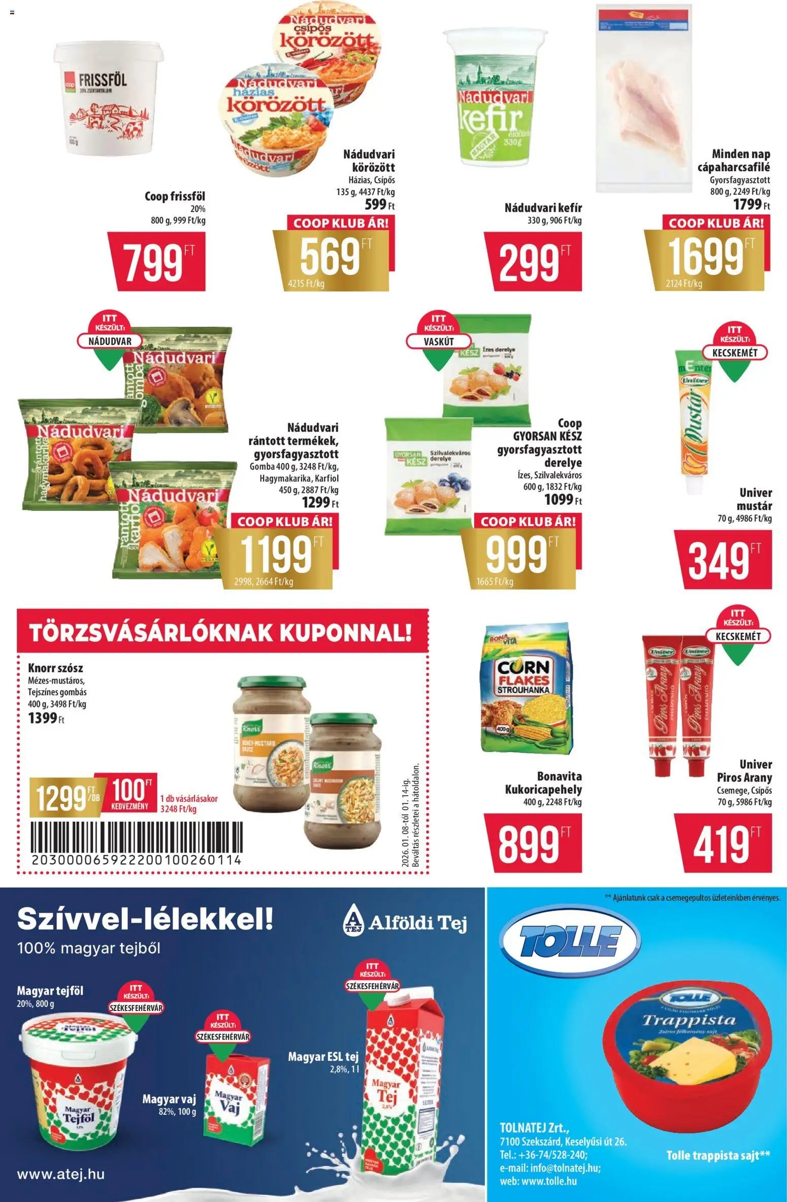 COOP újság 2026.01.08. Alföld Pro-Coop Zrt. - Szuper Plus (2026-01-08 - 2026-01-14)