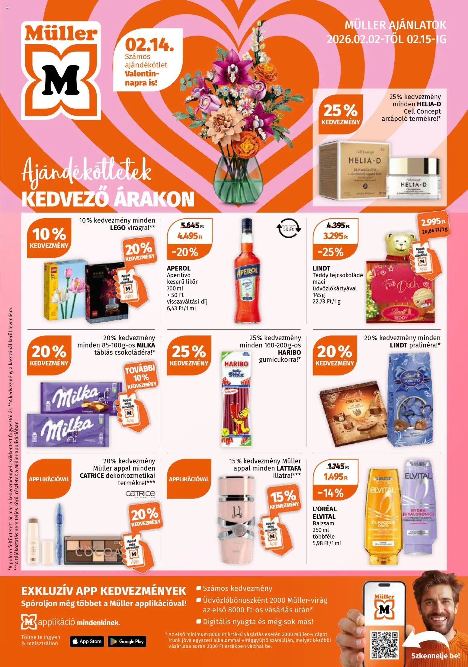 Müller újság 2026.02.02. Akciós újság Müller (2026-02-02 - 2026-02-15)