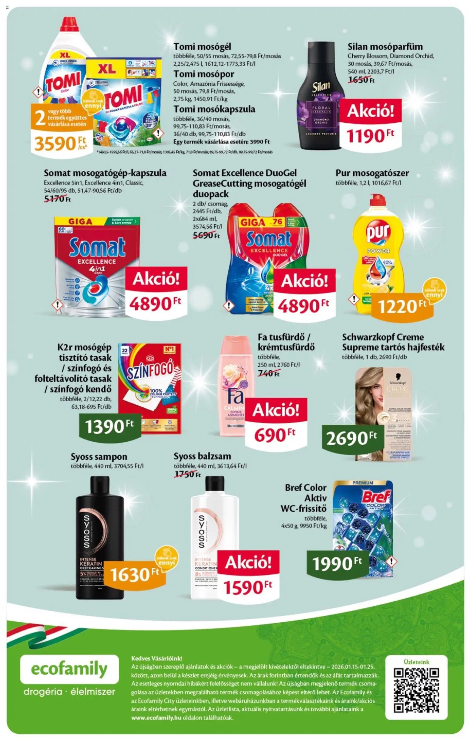 EcoFamily újság 2026.01.15. Akciós újság EcoFamily (2026-01-15 - 2026-01-25)