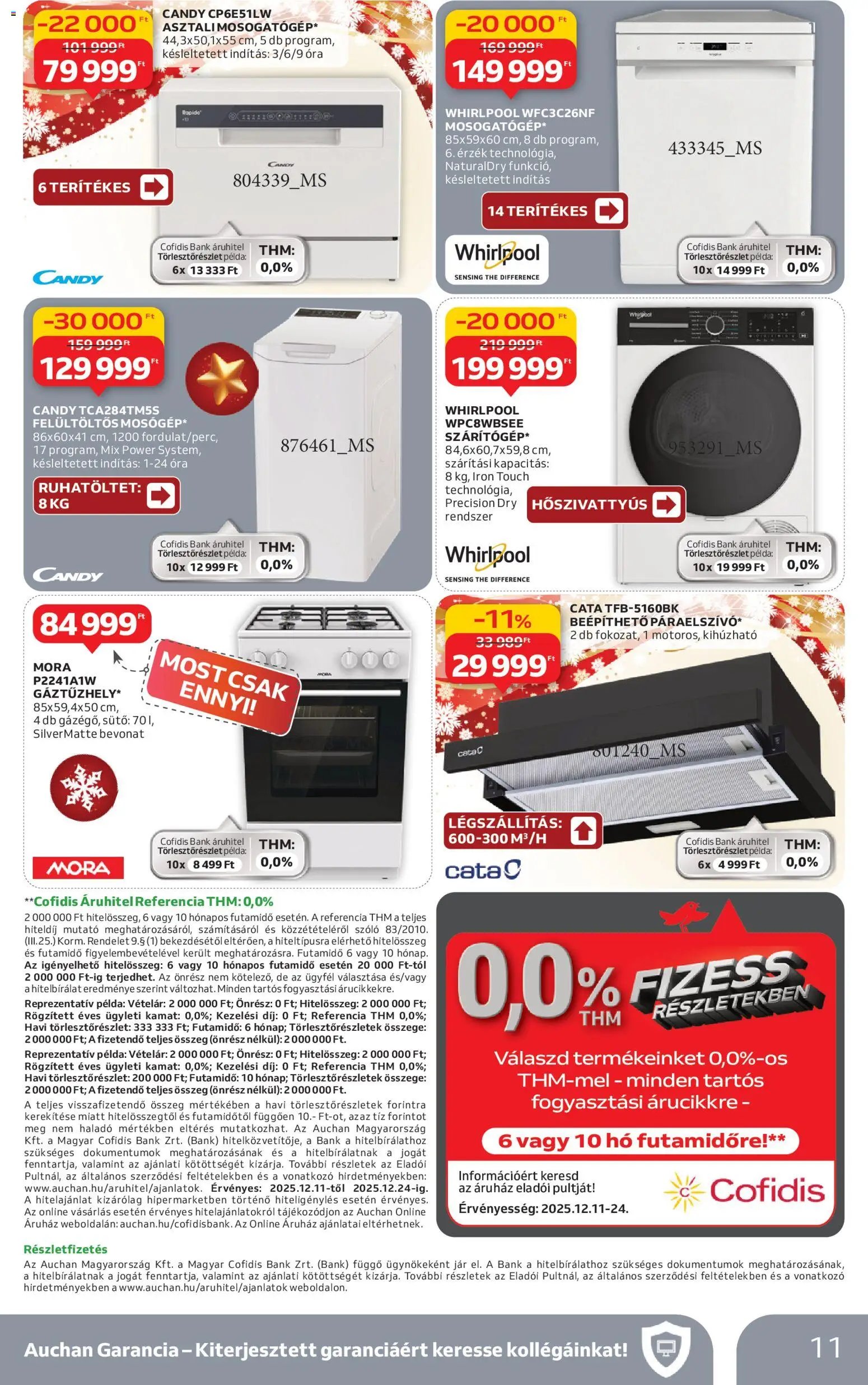 Auchan újság 2025.12.11. Háztartási Elektronika ajánlataink (2025-12-11 - 2025-12-24)