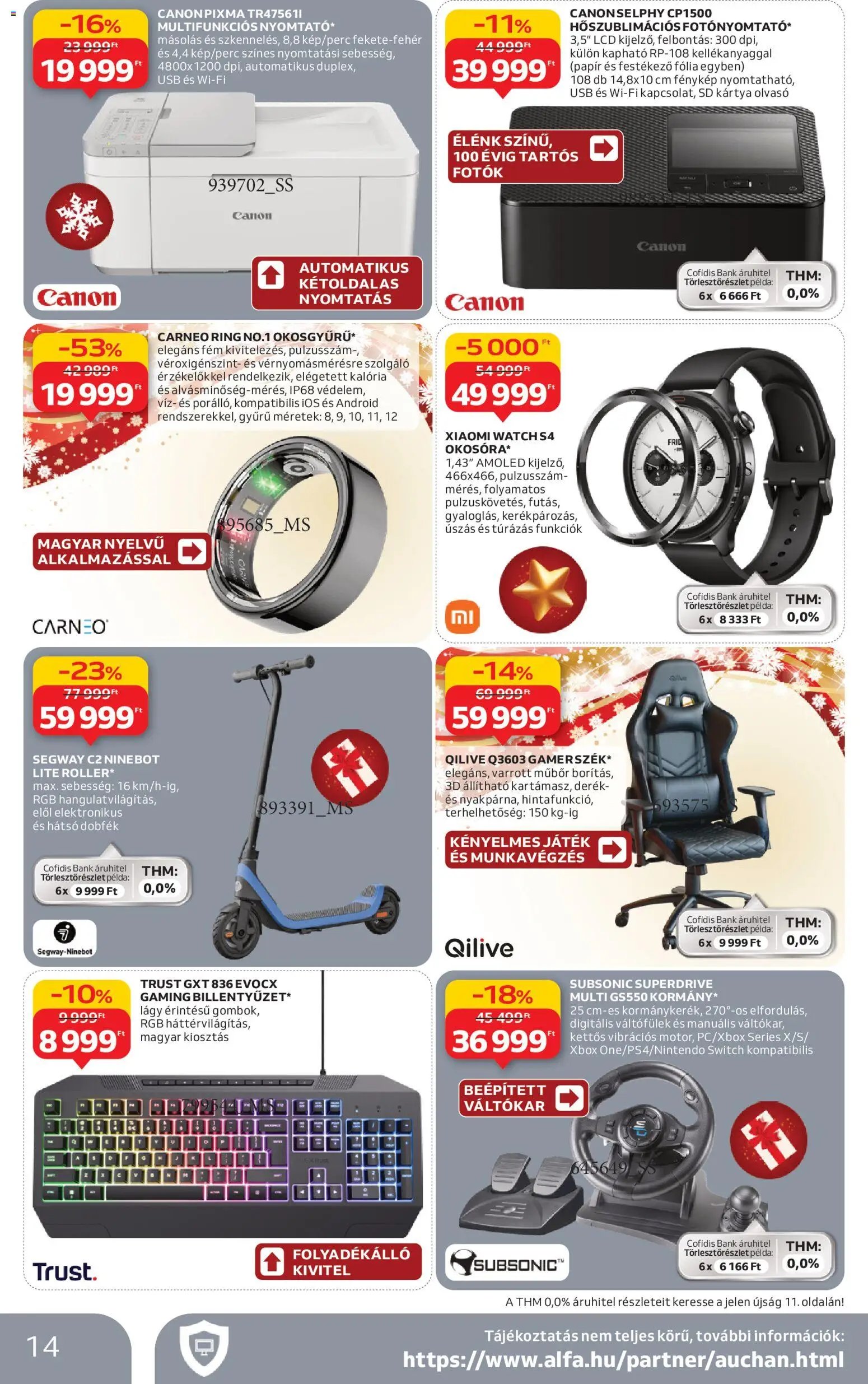 Auchan újság 2025.12.11. Háztartási Elektronika ajánlataink (2025-12-11 - 2025-12-24)