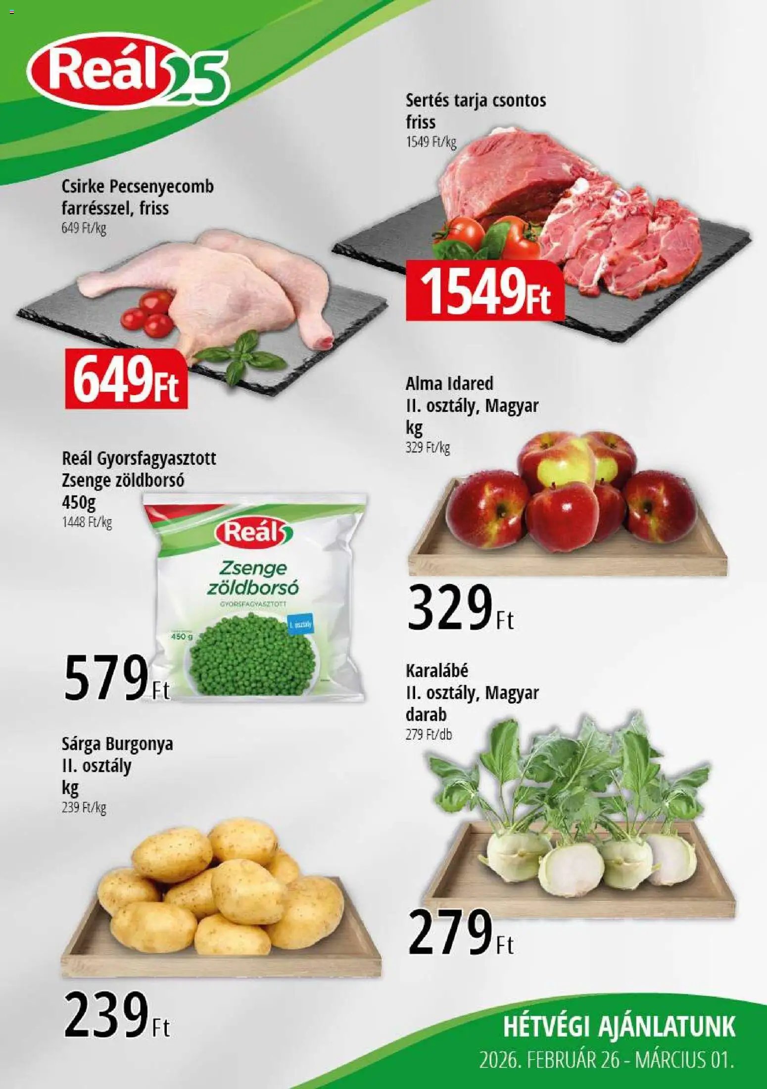 Reál újság 2026.02.26. Bevásárló hétvége - Kisalföld (2026-02-26 - 2026-03-01)