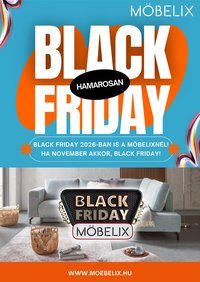 Möbelix Black Friday értesítés 2026.10.16. - lapozható formában szórólap ✳️