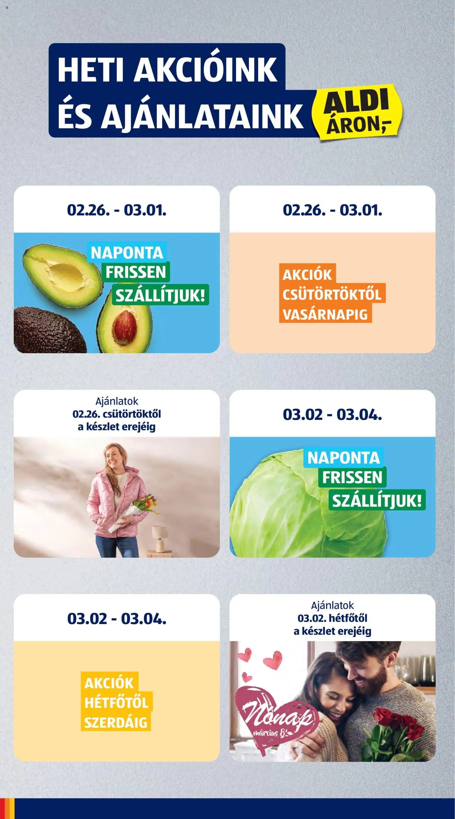 Aldi újság 2026.02.26. Akciós újság Aldi (2026-02-26 - 2026-03-04)