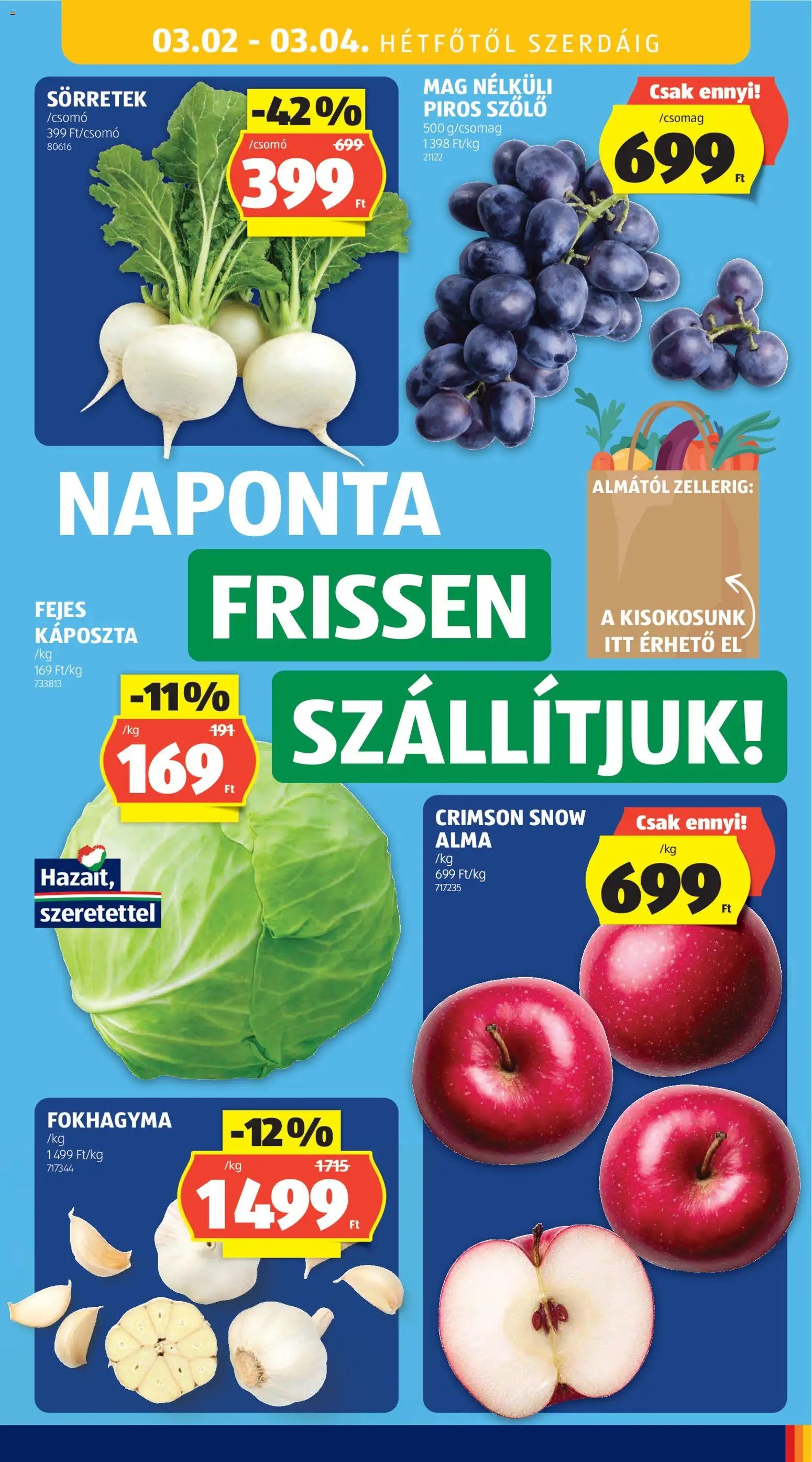 Aldi újság 2026.02.26. Akciós újság Aldi (2026-02-26 - 2026-03-04)