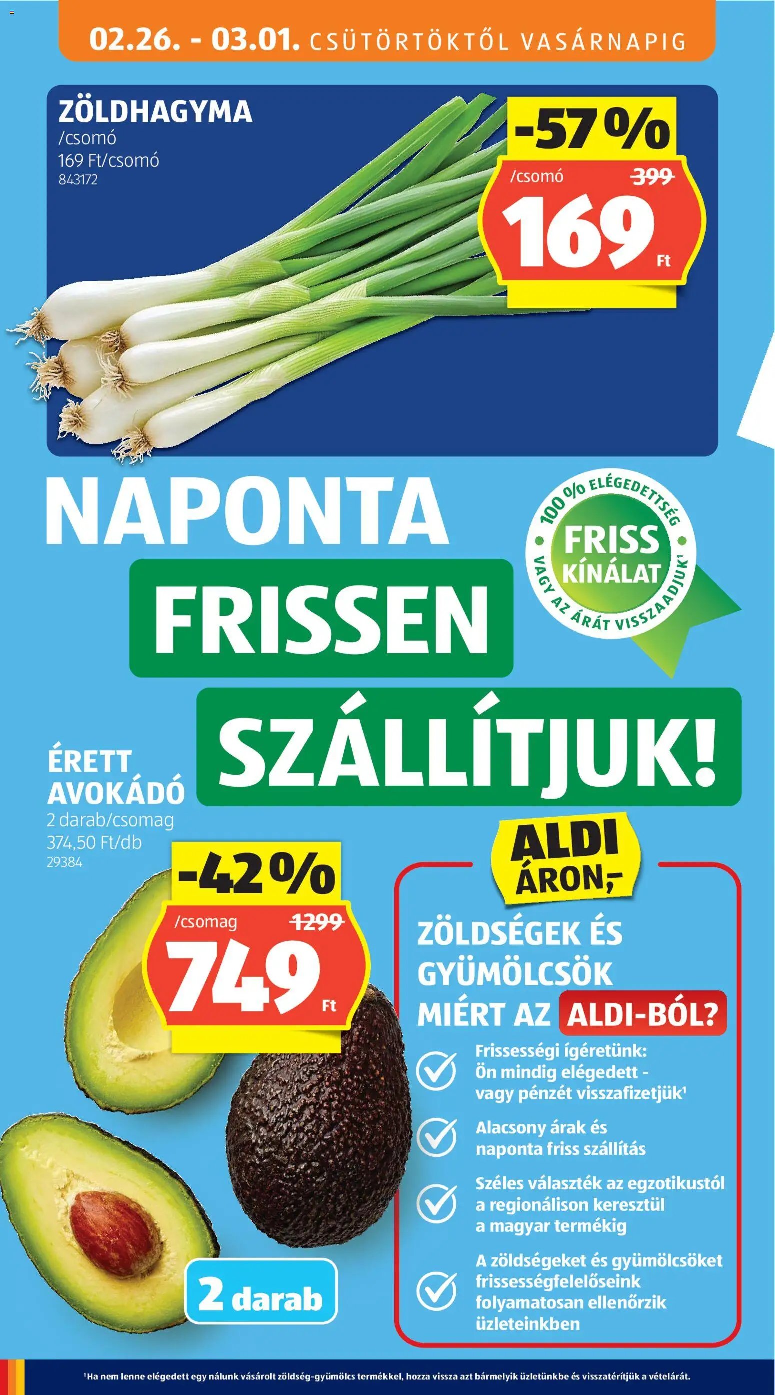 Aldi újság 2026.02.26. Akciós újság Aldi (2026-02-26 - 2026-03-04)