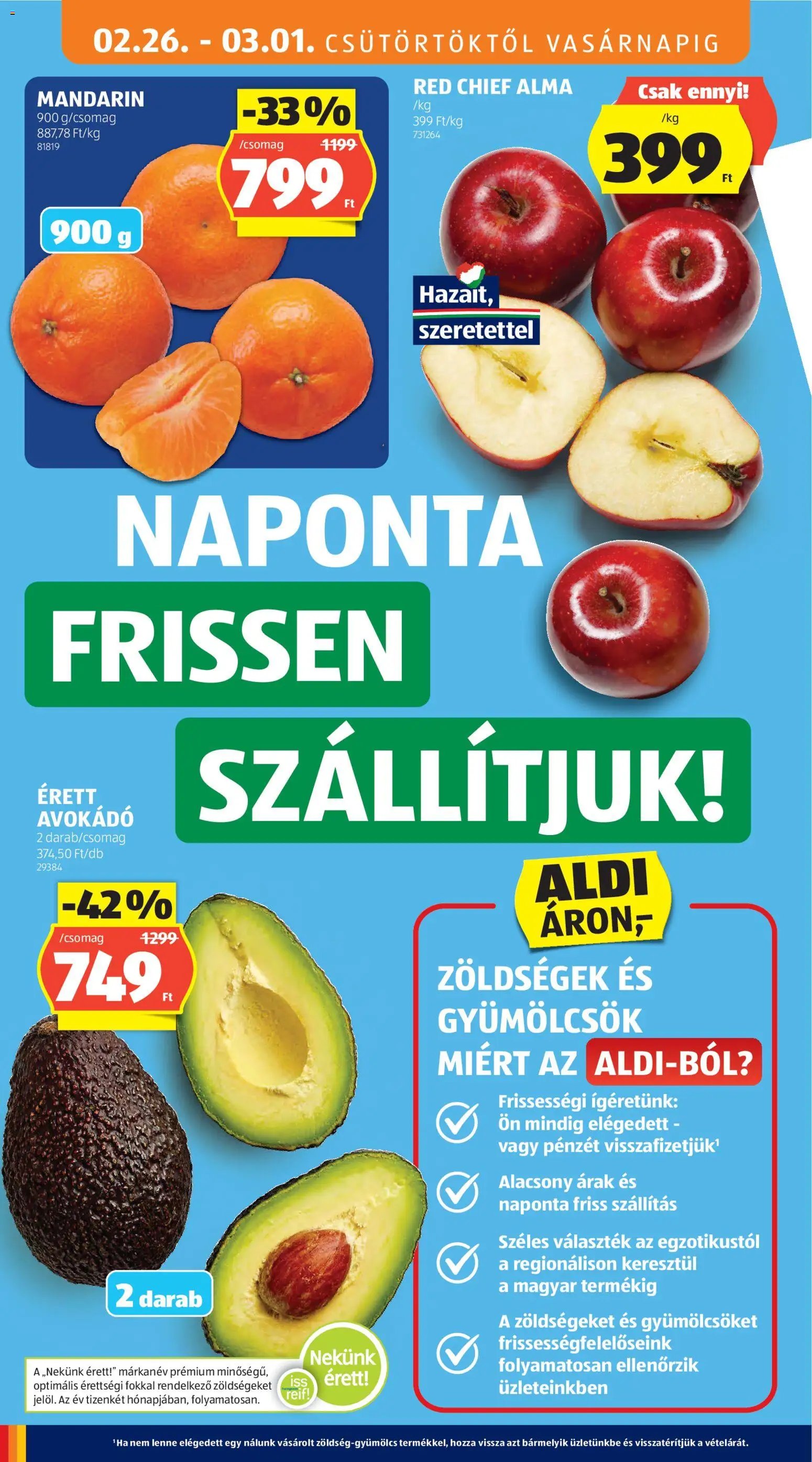 Aldi újság 2026.02.26. Akciós újság Aldi (2026-02-26 - 2026-03-04)