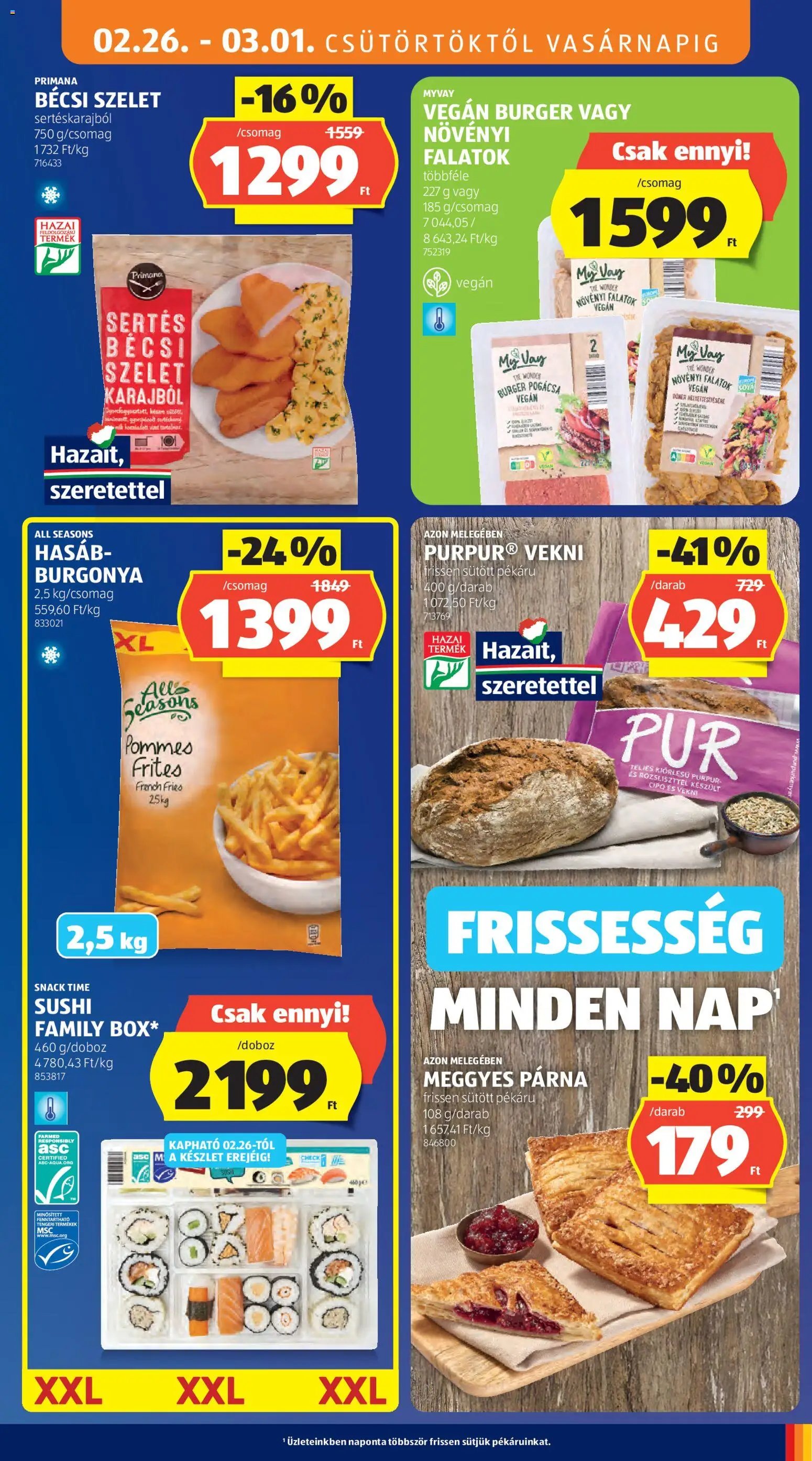 Aldi újság 2026.02.26. Akciós újság Aldi (2026-02-26 - 2026-03-04)