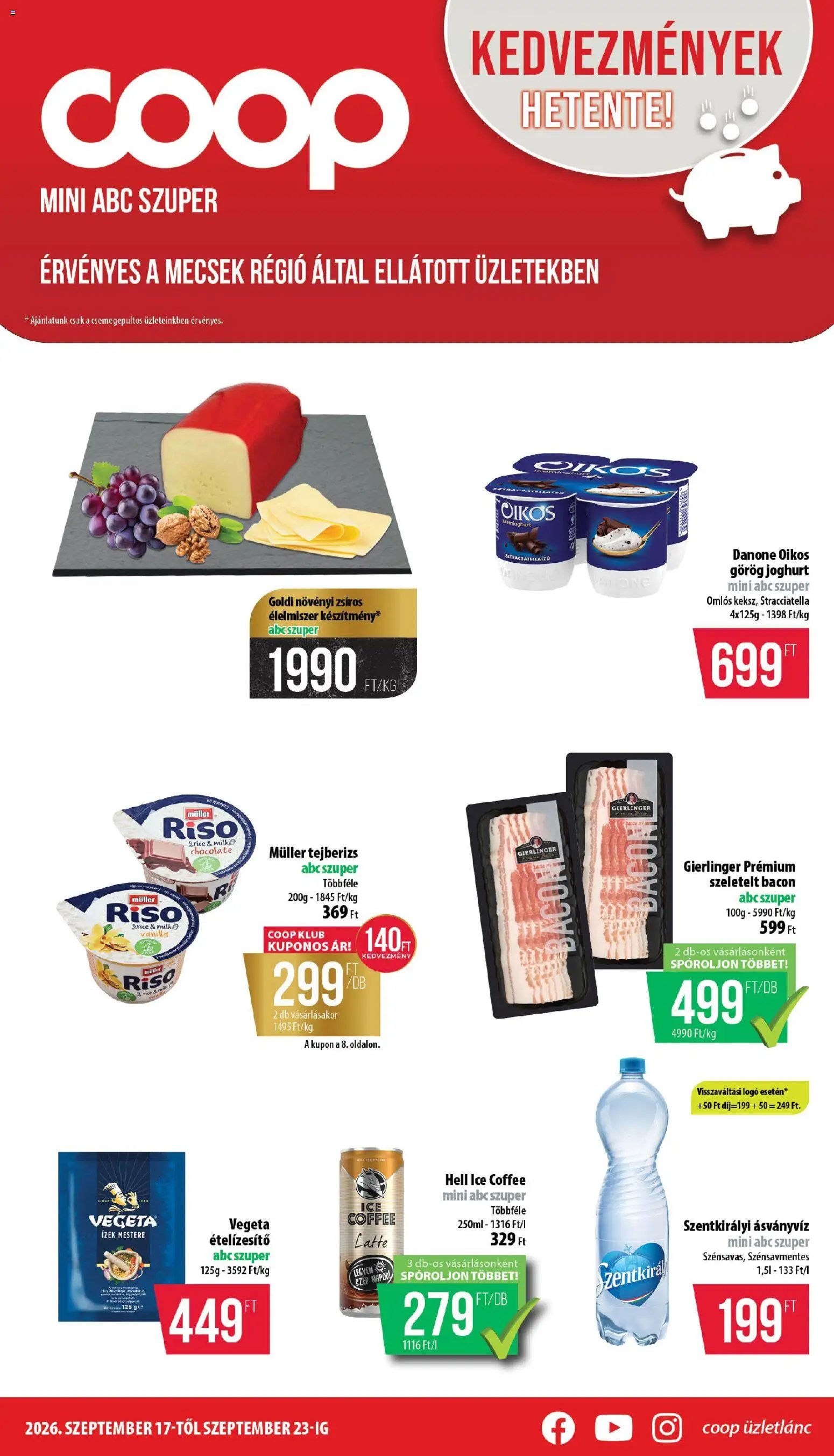 COOP újság 2026.09.17. COOP - Mini & Abc & Szuper / Mecsek