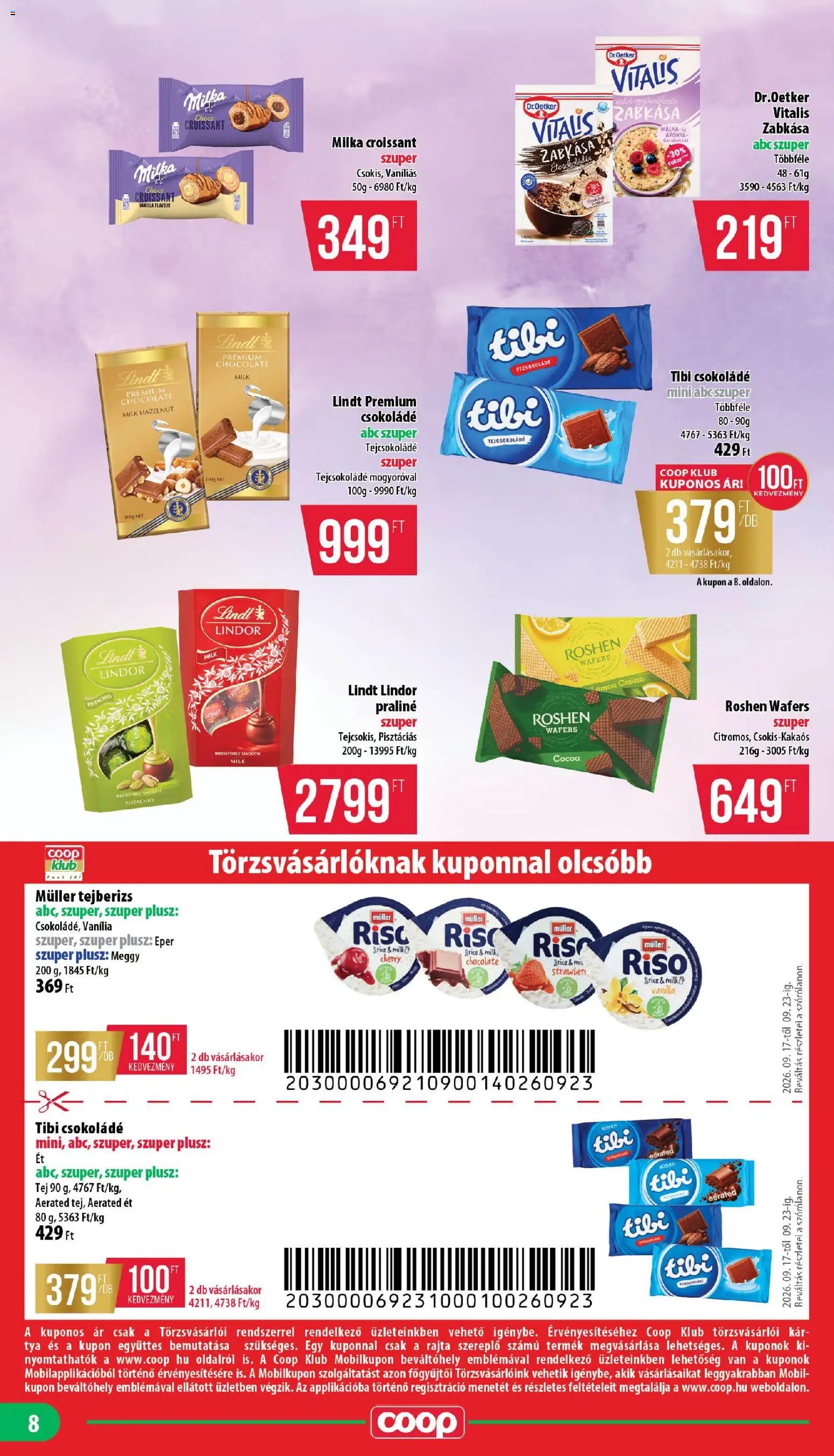 COOP újság 2026.09.17. COOP - Mini & Abc & Szuper / Mecsek