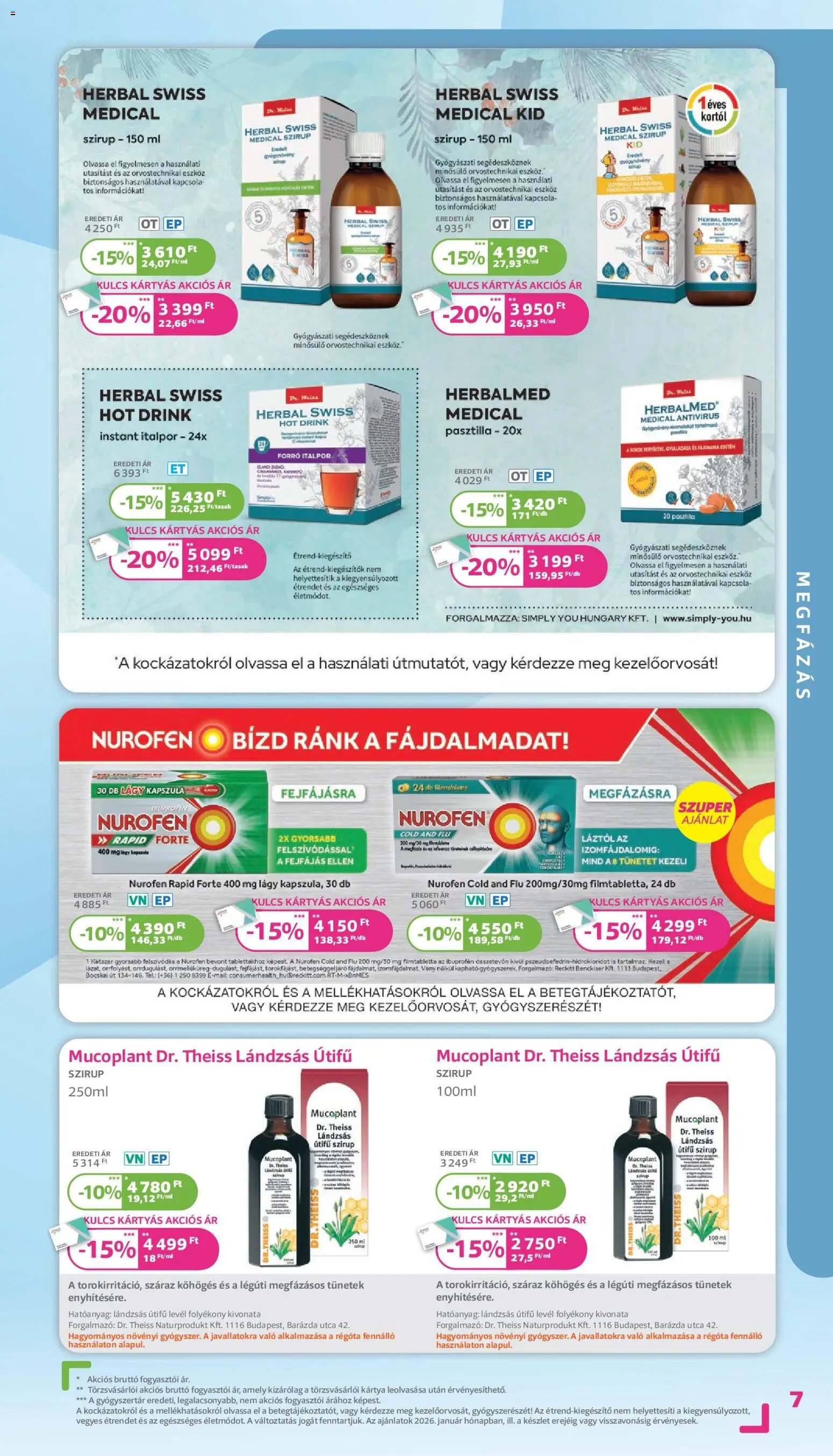 Kulcs Patika újság 2026.01.01. Akciós újság Kulcs Patika (2026-01-01 - 2026-01-31)