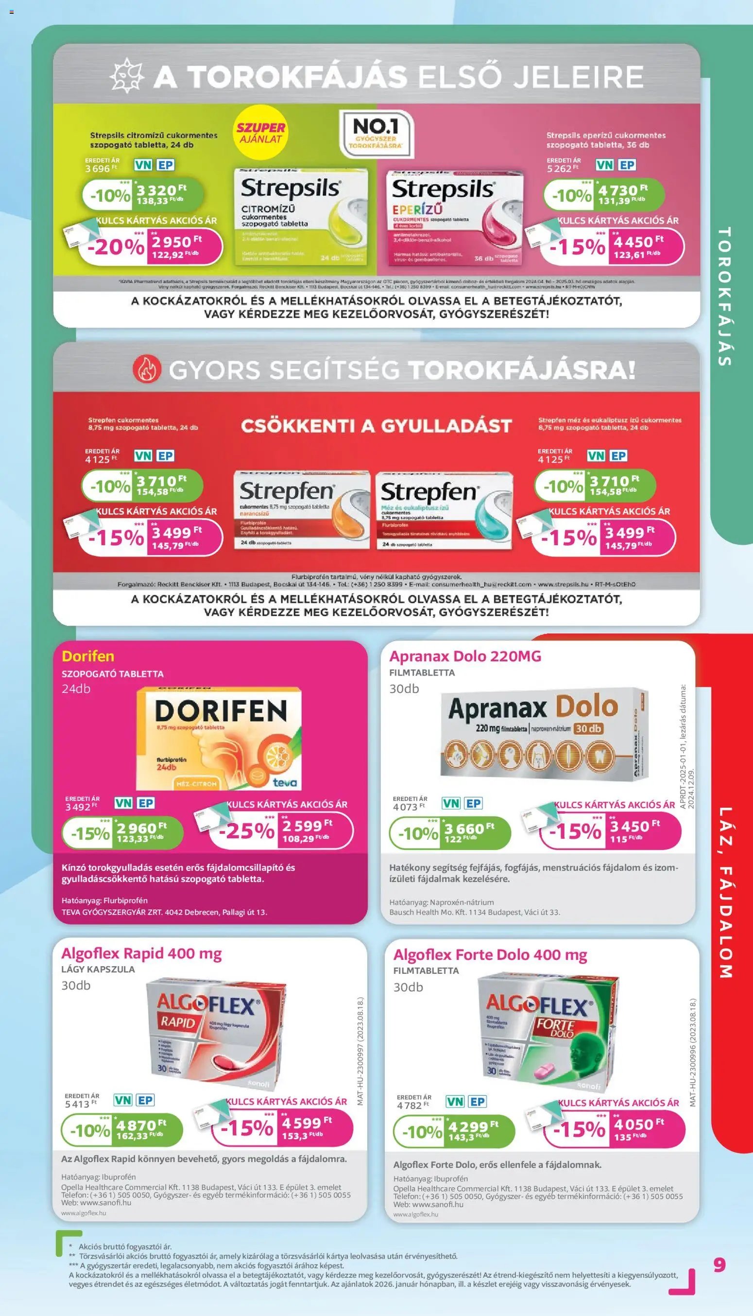 Kulcs Patika újság 2026.01.01. Akciós újság Kulcs Patika (2026-01-01 - 2026-01-31)