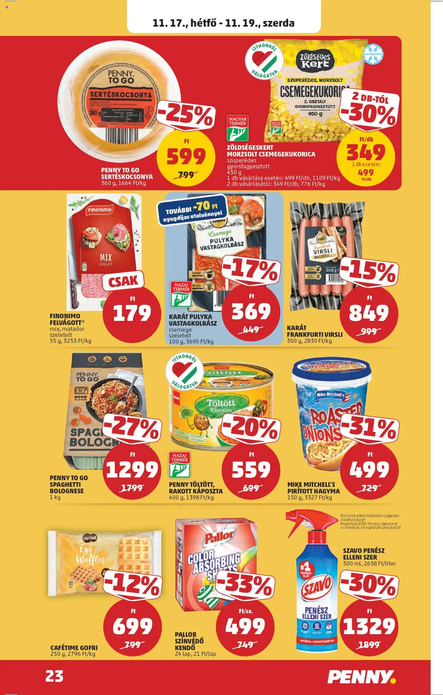 PENNY újság 2025.11.13. Akciós újság PENNY (2025-11-13 - 2025-11-19)