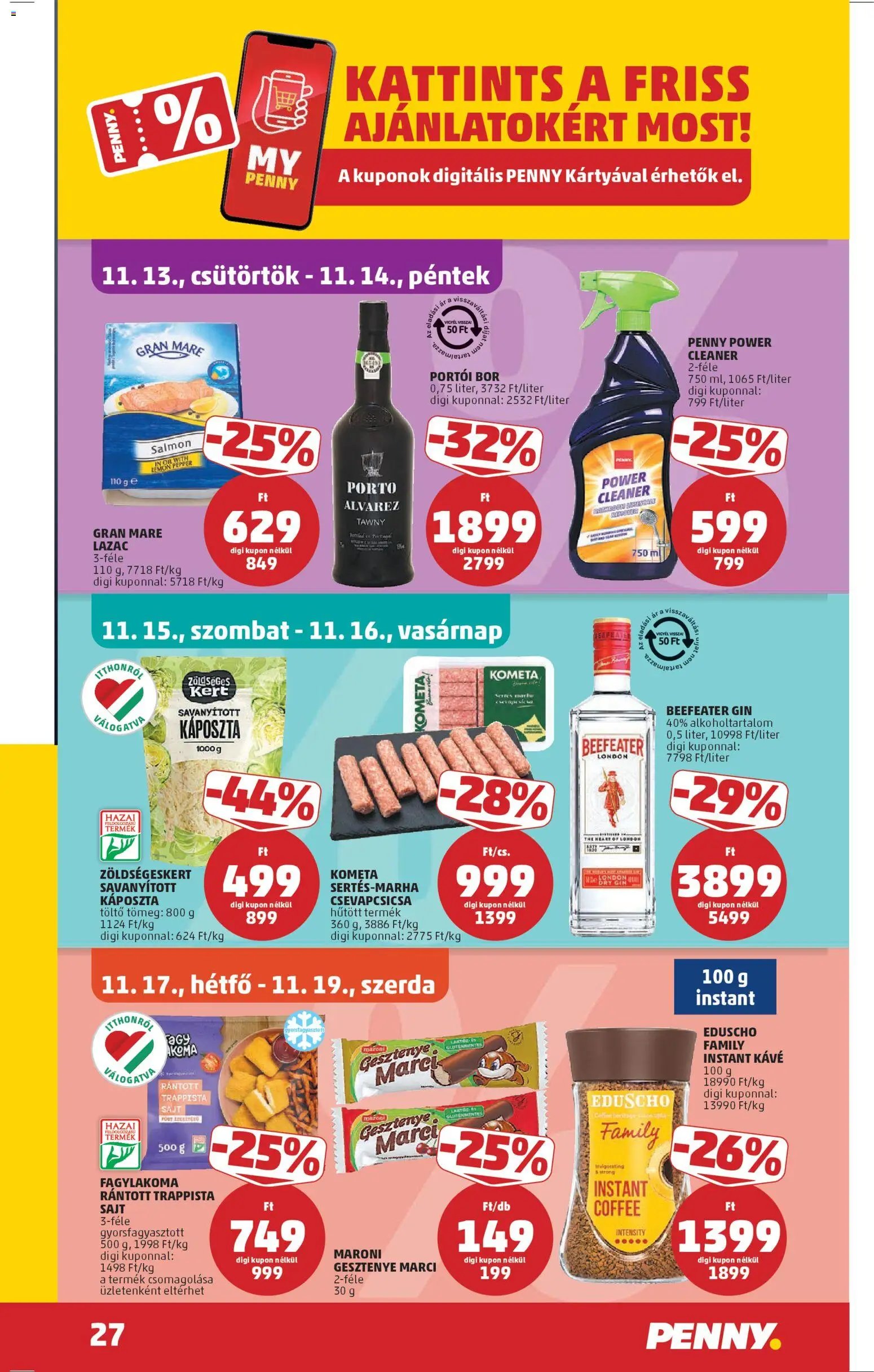 PENNY újság 2025.11.13. Akciós újság PENNY (2025-11-13 - 2025-11-19)