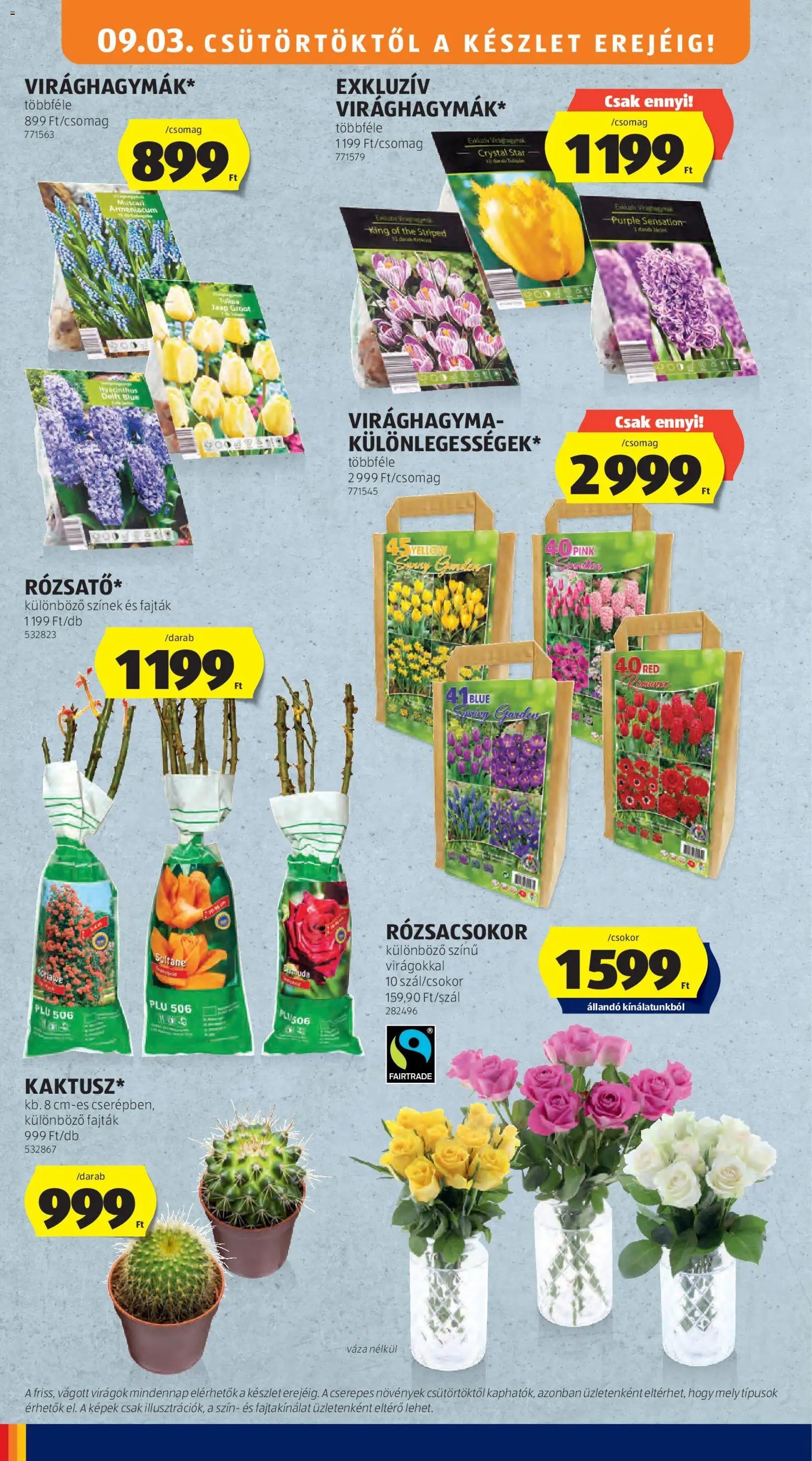 Aldi újság 2026.09.03. Aldi Középső sor termékei