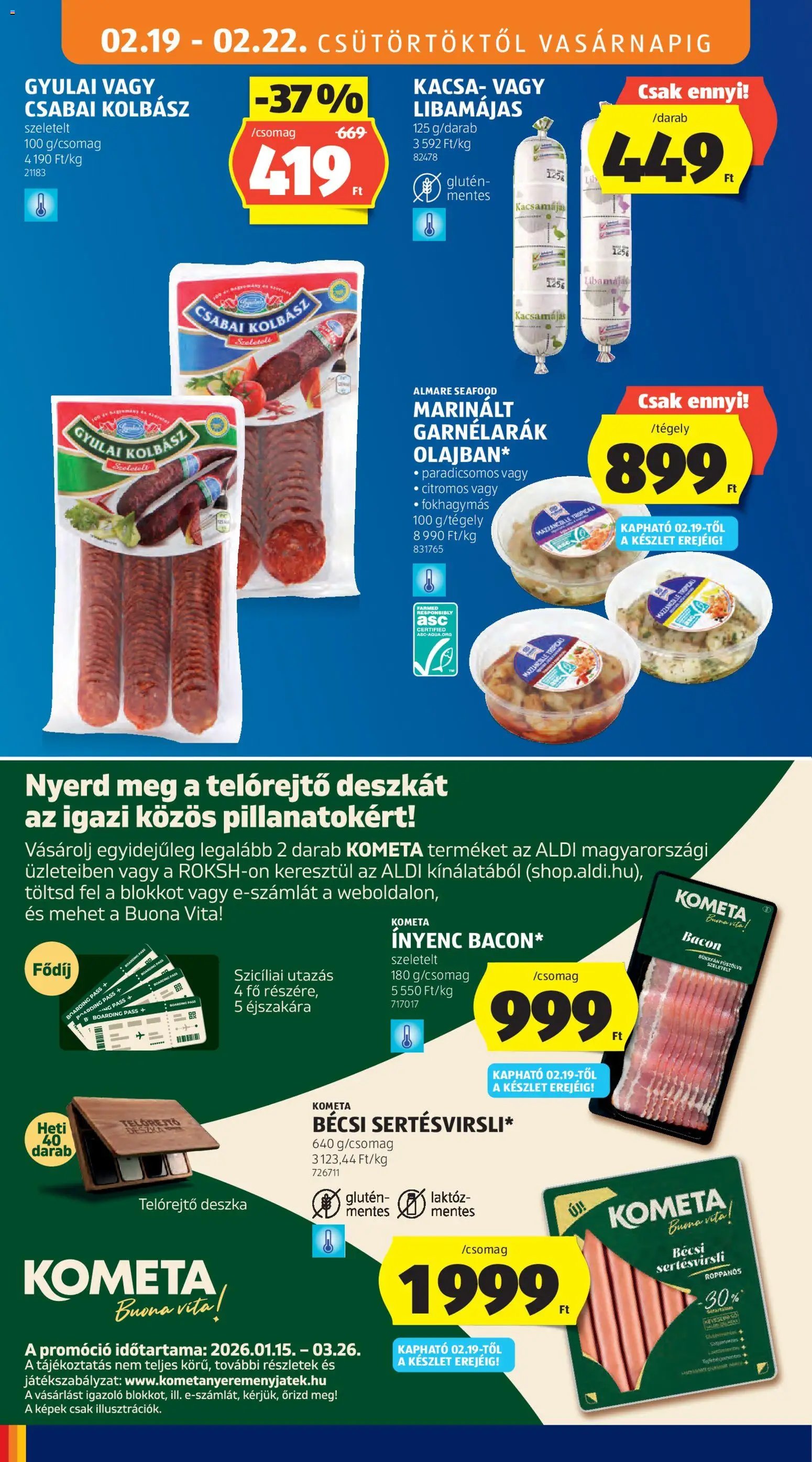Aldi újság 2026.02.19. Akciós újság Aldi (2026-02-19 - 2026-02-25)