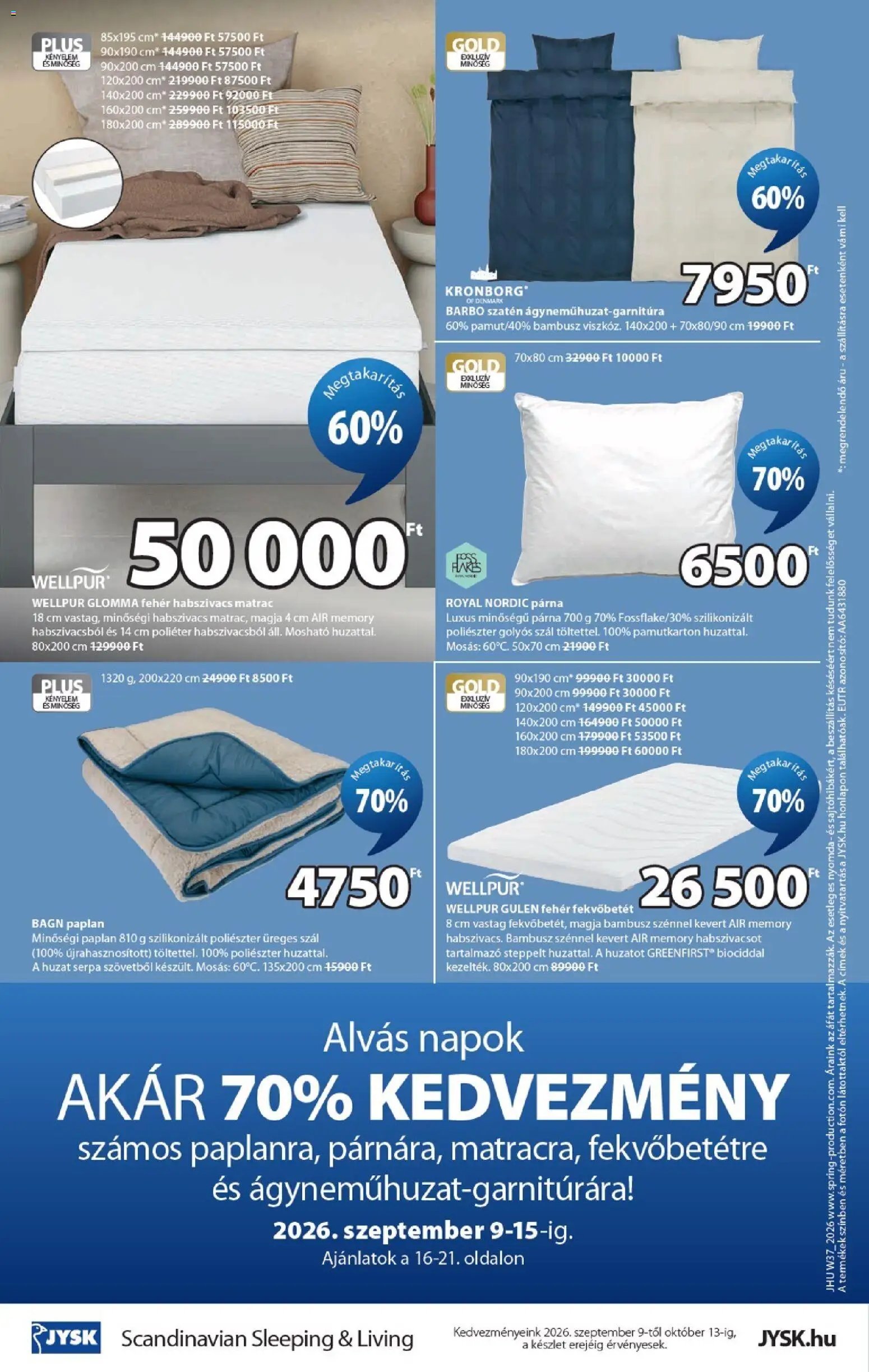 JYSK újság 2026.09.09. JYSK akciós újság