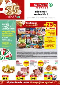 Spar Market akciós újság Rácalmás 2026.10.15. - lapozható formában szórólap ✳️