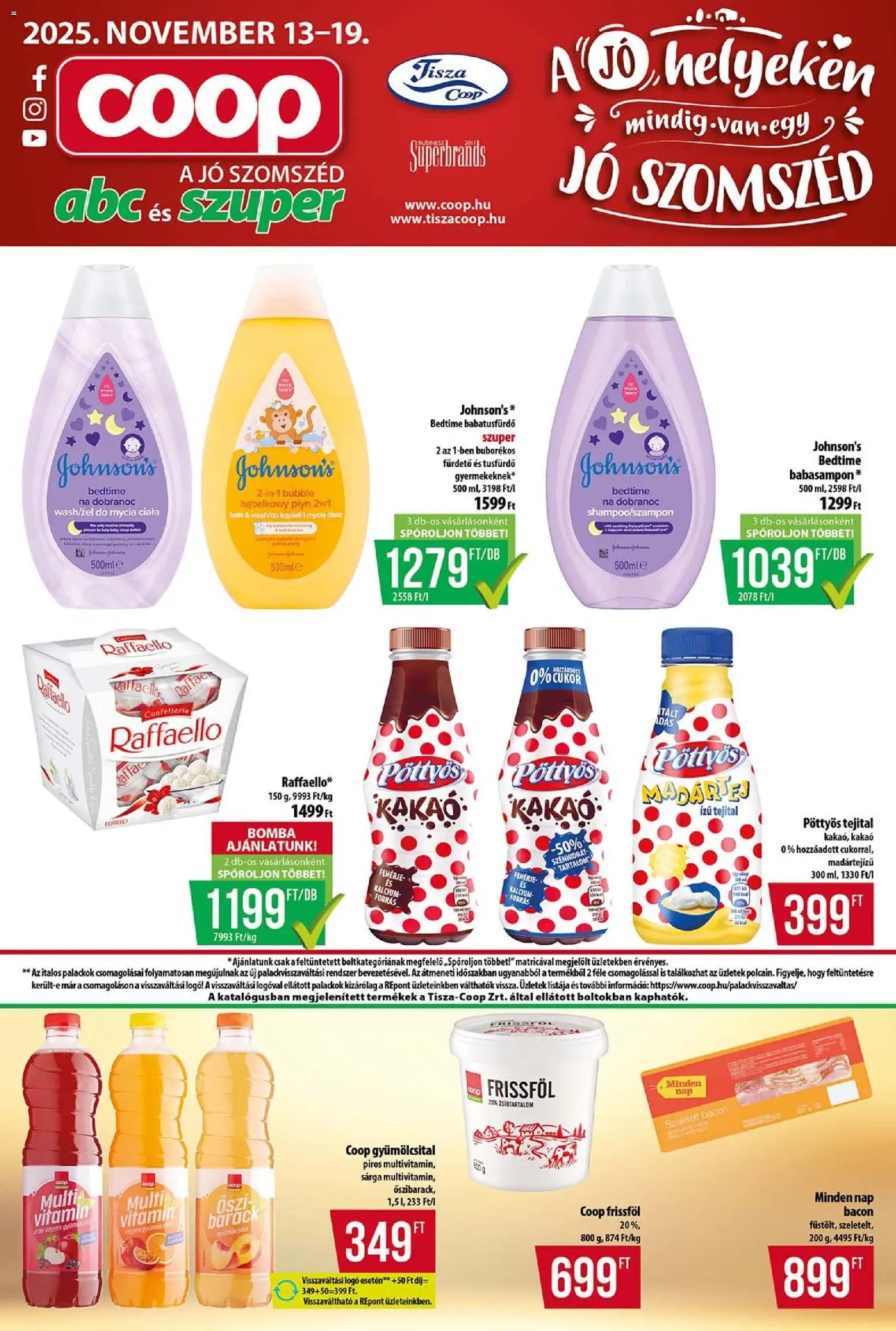 COOP újság 2025.11.13. Tisza - Abc & Szuper (2025-11-13 - 2025-11-19)