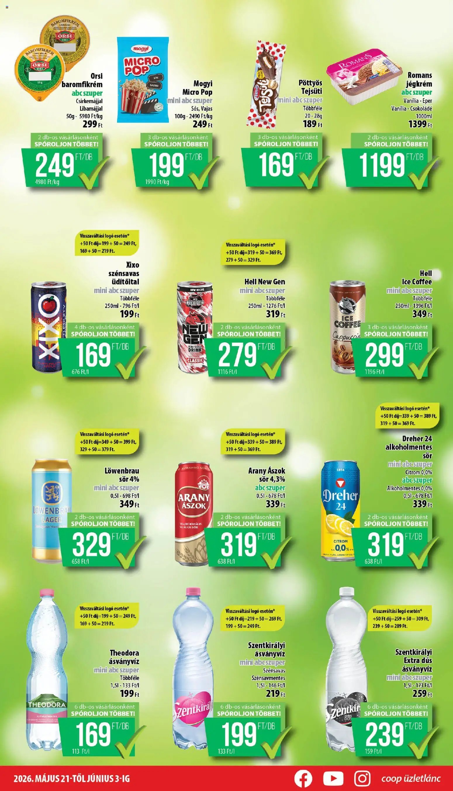 COOP újság 2026.05.21. COOP - Mini & Abc & Szuper / Nyírzem (2026-05-21 - 2026-06-03)