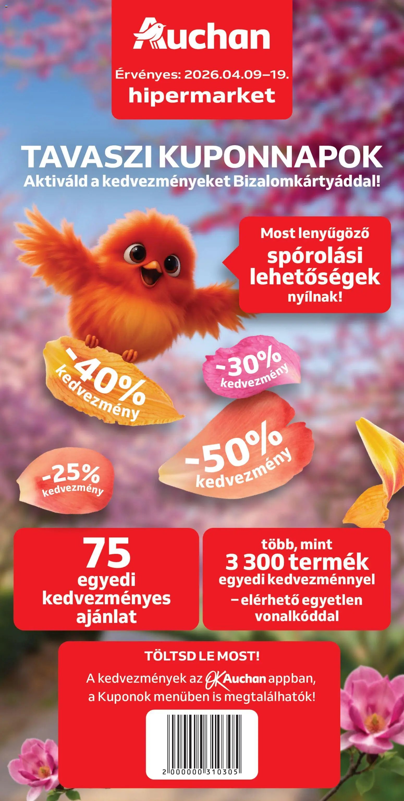 Auchan újság 2026.04.09. Auchan Kuponfüzet (2026-04-09 - 2026-04-19)