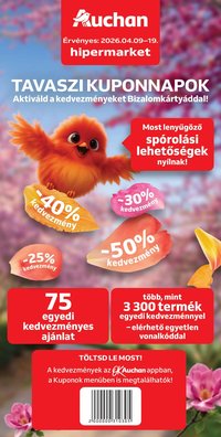 Auchan újság 2026.04.09. Auchan Kuponfüzet (2026-04-09 - 2026-04-19)